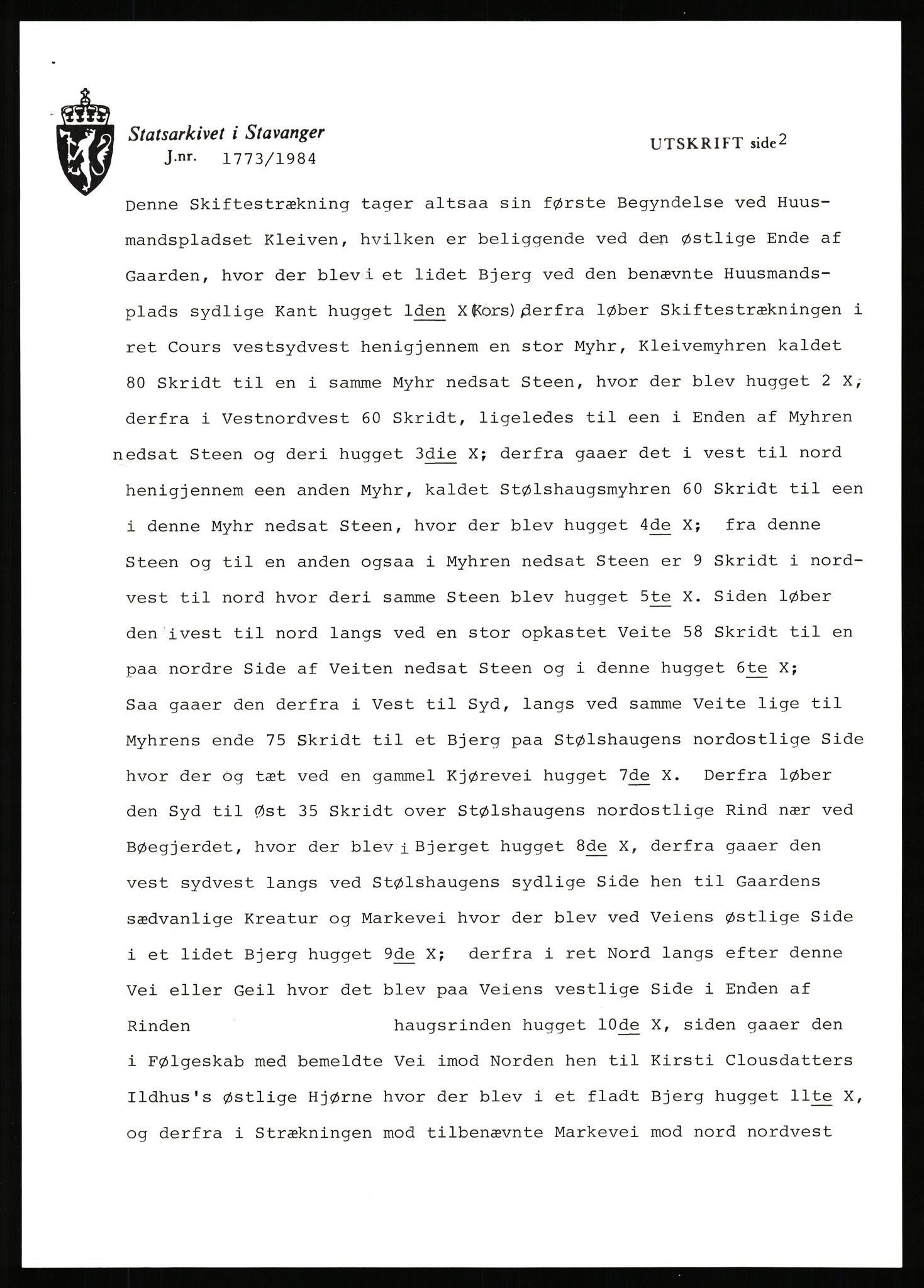 Statsarkivet i Stavanger, SAST/A-101971/03/Y/Yj/L0095: Avskrifter sortert etter gårdsnavn: Vik i Skudesnes - Visnes, 1750-1930, p. 605