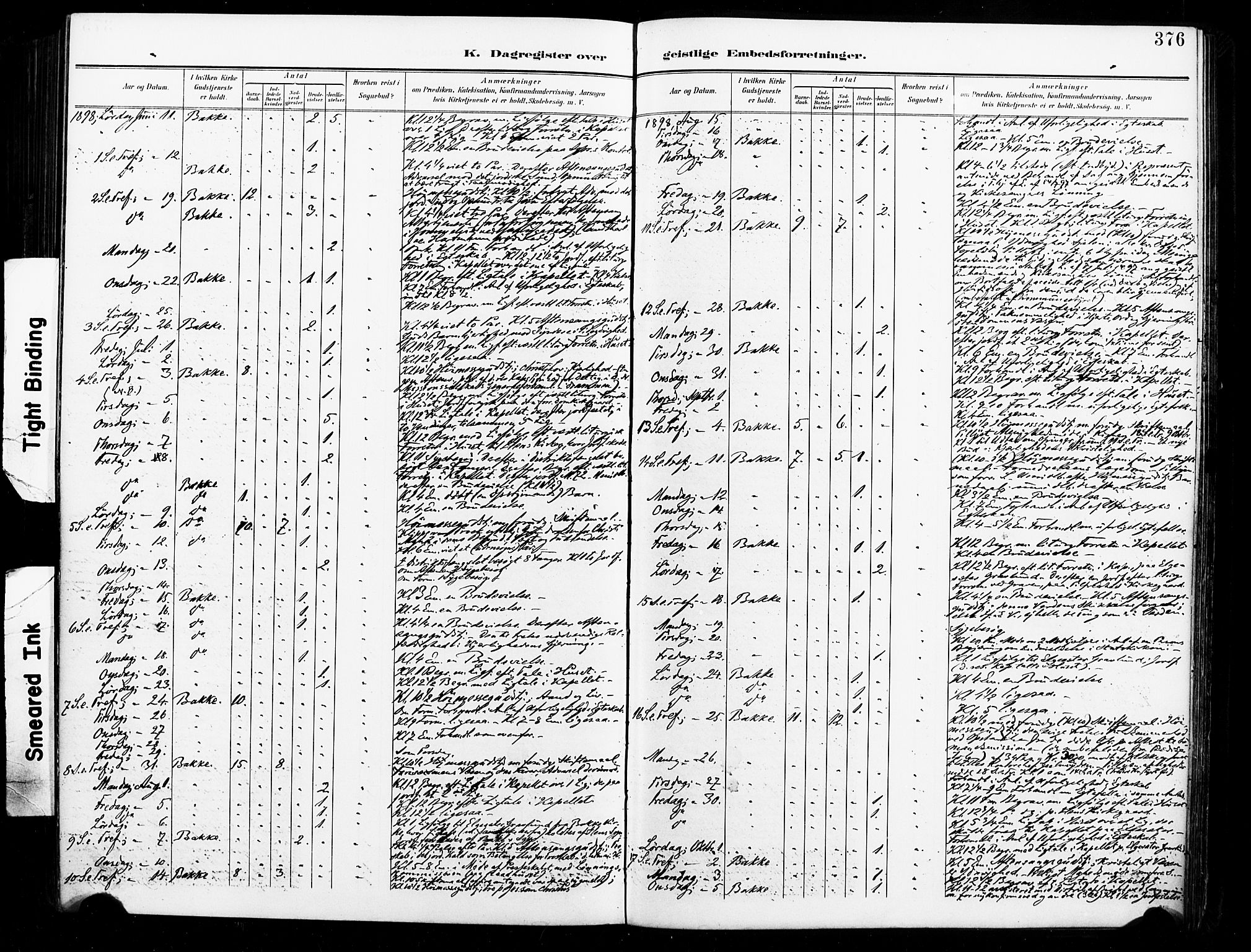 Ministerialprotokoller, klokkerbøker og fødselsregistre - Sør-Trøndelag, AV/SAT-A-1456/604/L0198: Parish register (official) no. 604A19, 1893-1900, p. 376