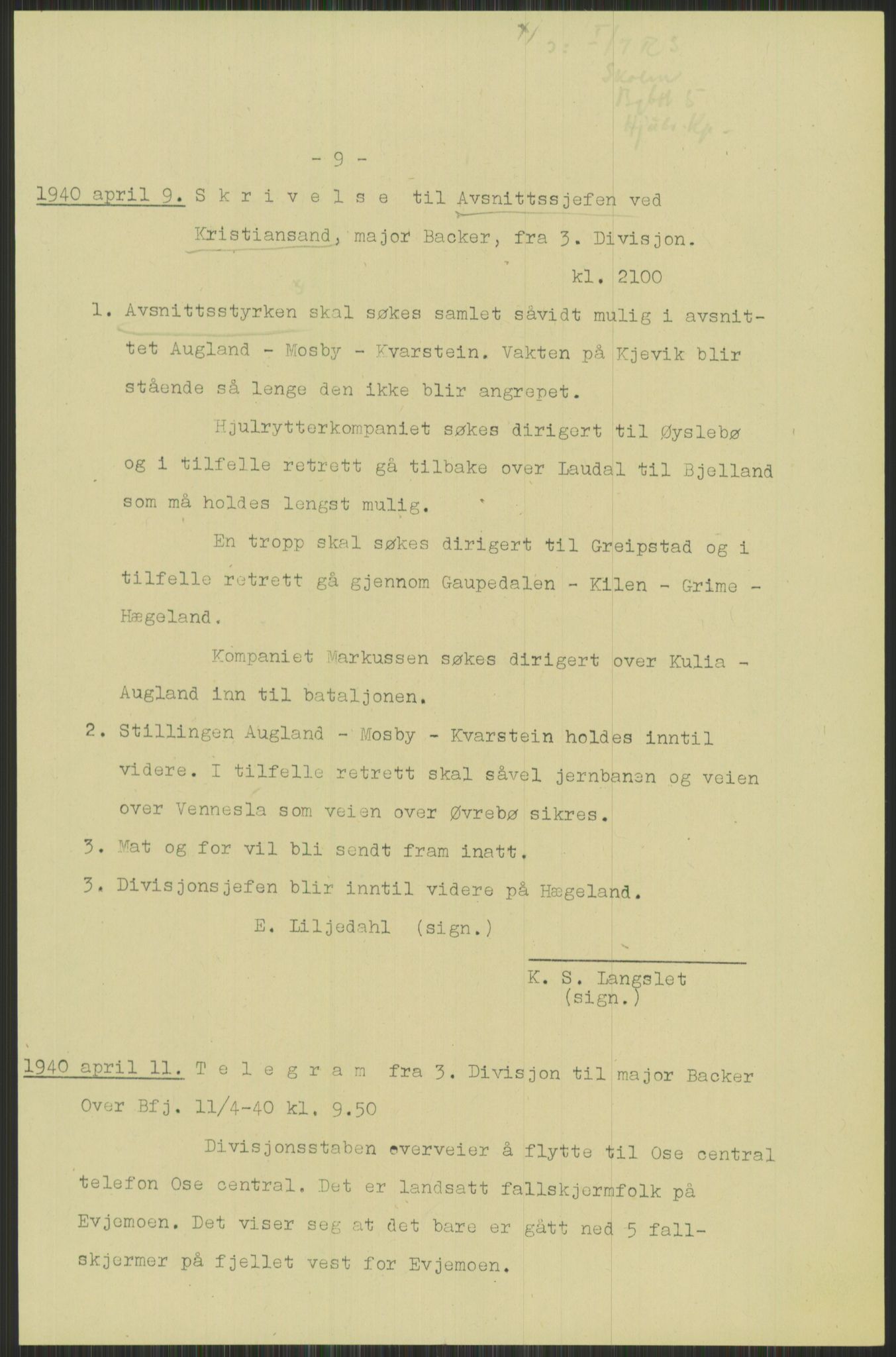 Forsvaret, Forsvarets krigshistoriske avdeling, RA/RAFA-2017/Y/Yb/L0095: II-C-11-335  -  3. Divisjon.  Sak mot general Finn Backer m.fl., 1940-1948, p. 127