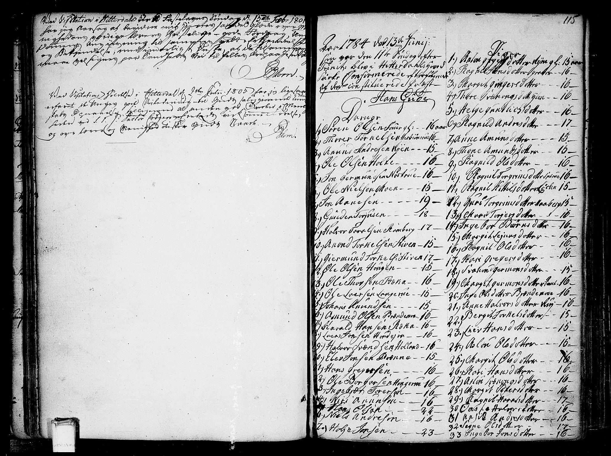 Heddal kirkebøker, SAKO/A-268/F/Fa/L0004: Parish register (official) no. I 4, 1784-1814, p. 115