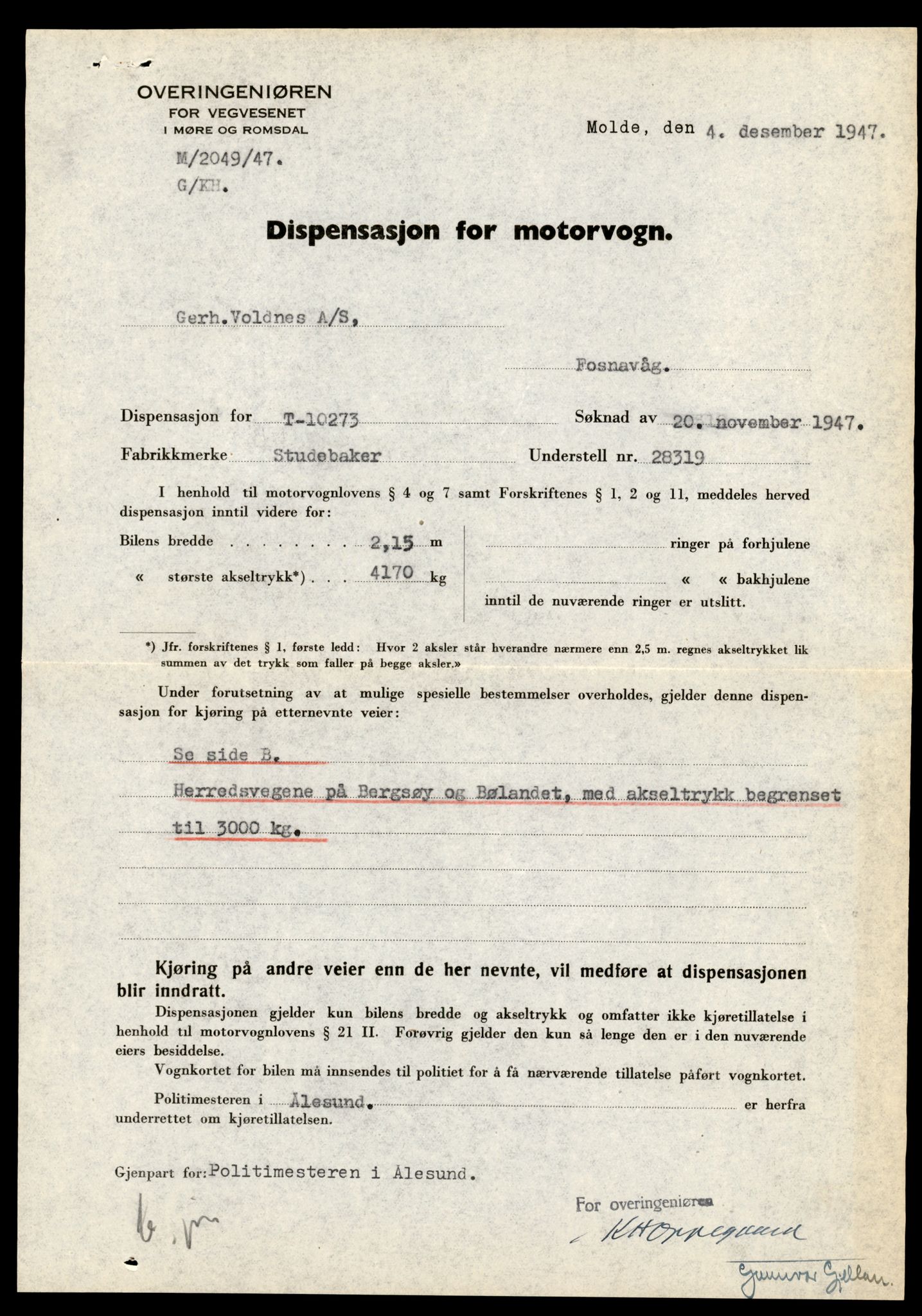 Møre og Romsdal vegkontor - Ålesund trafikkstasjon, AV/SAT-A-4099/F/Fe/L0033: Registreringskort for kjøretøy T 12151 - T 12474, 1927-1998, p. 2001