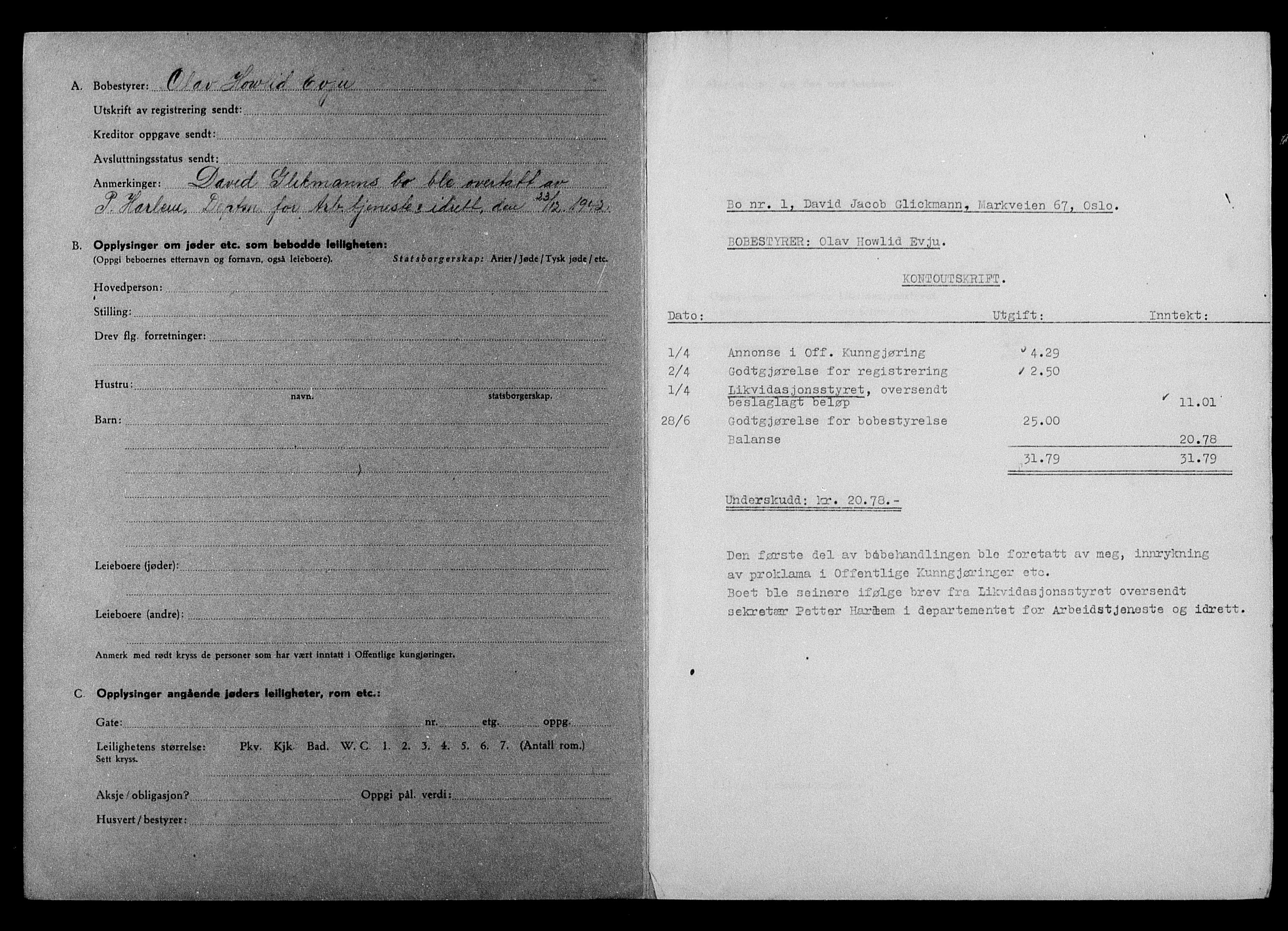 Justisdepartementet, Tilbakeføringskontoret for inndratte formuer, AV/RA-S-1564/H/Hc/Hcc/L0938: --, 1945-1947, p. 75