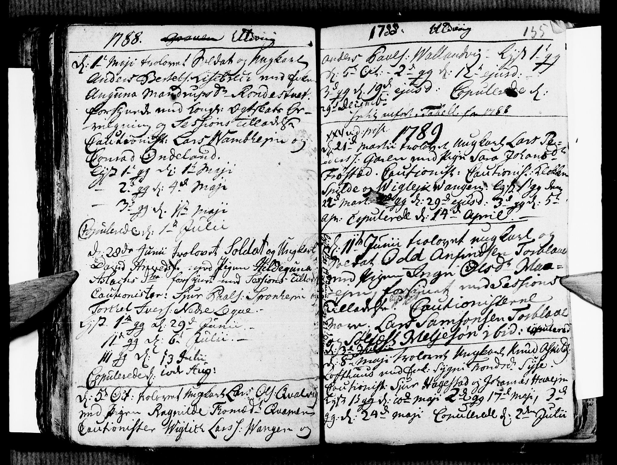 Ulvik sokneprestembete, SAB/A-78801/H/Haa: Parish register (official) no. A 9, 1743-1792, p. 155