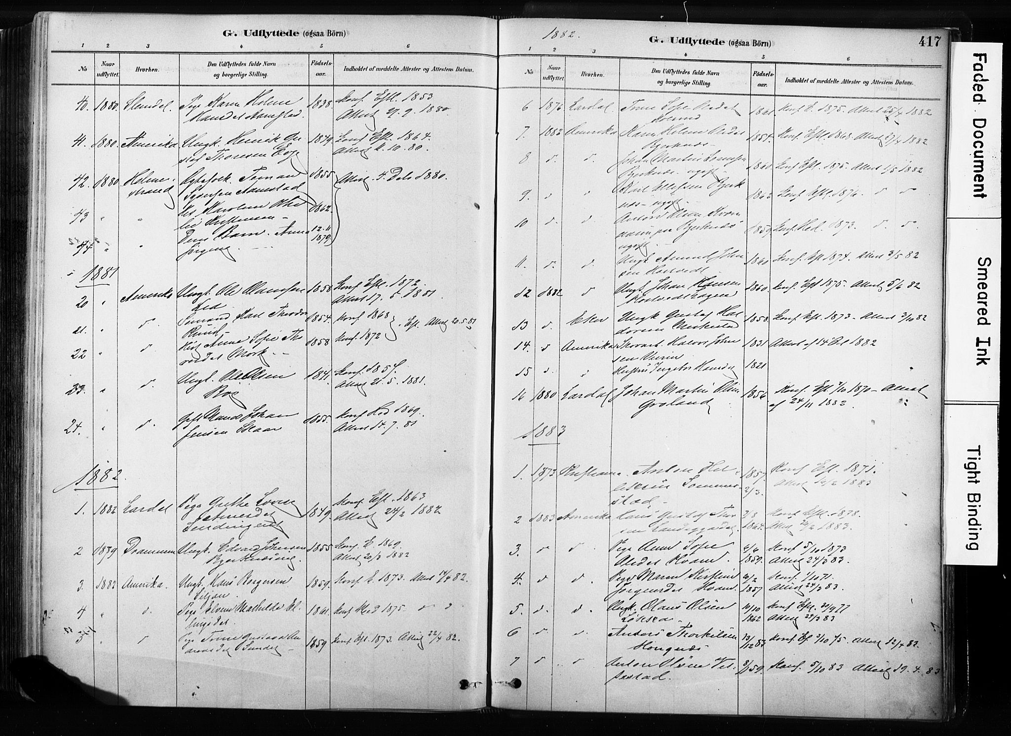 Sandsvær kirkebøker, AV/SAKO-A-244/F/Fb/L0001: Parish register (official) no. II 1, 1878-1906, p. 417