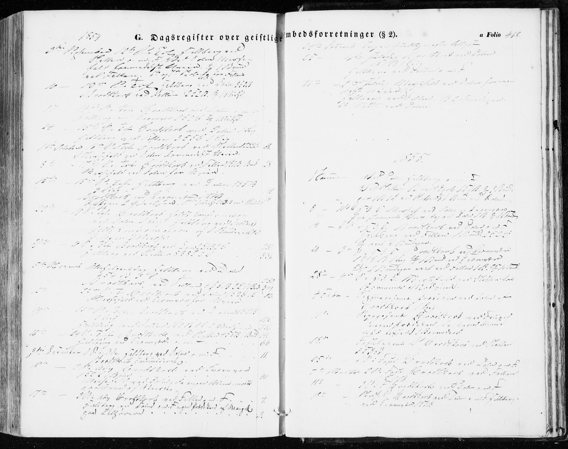 Ministerialprotokoller, klokkerbøker og fødselsregistre - Sør-Trøndelag, SAT/A-1456/634/L0530: Parish register (official) no. 634A06, 1852-1860, p. 468
