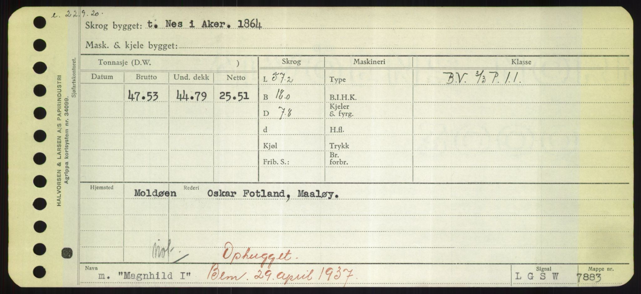 Sjøfartsdirektoratet med forløpere, Skipsmålingen, AV/RA-S-1627/H/Hd/L0024: Fartøy, M-Mim, p. 89