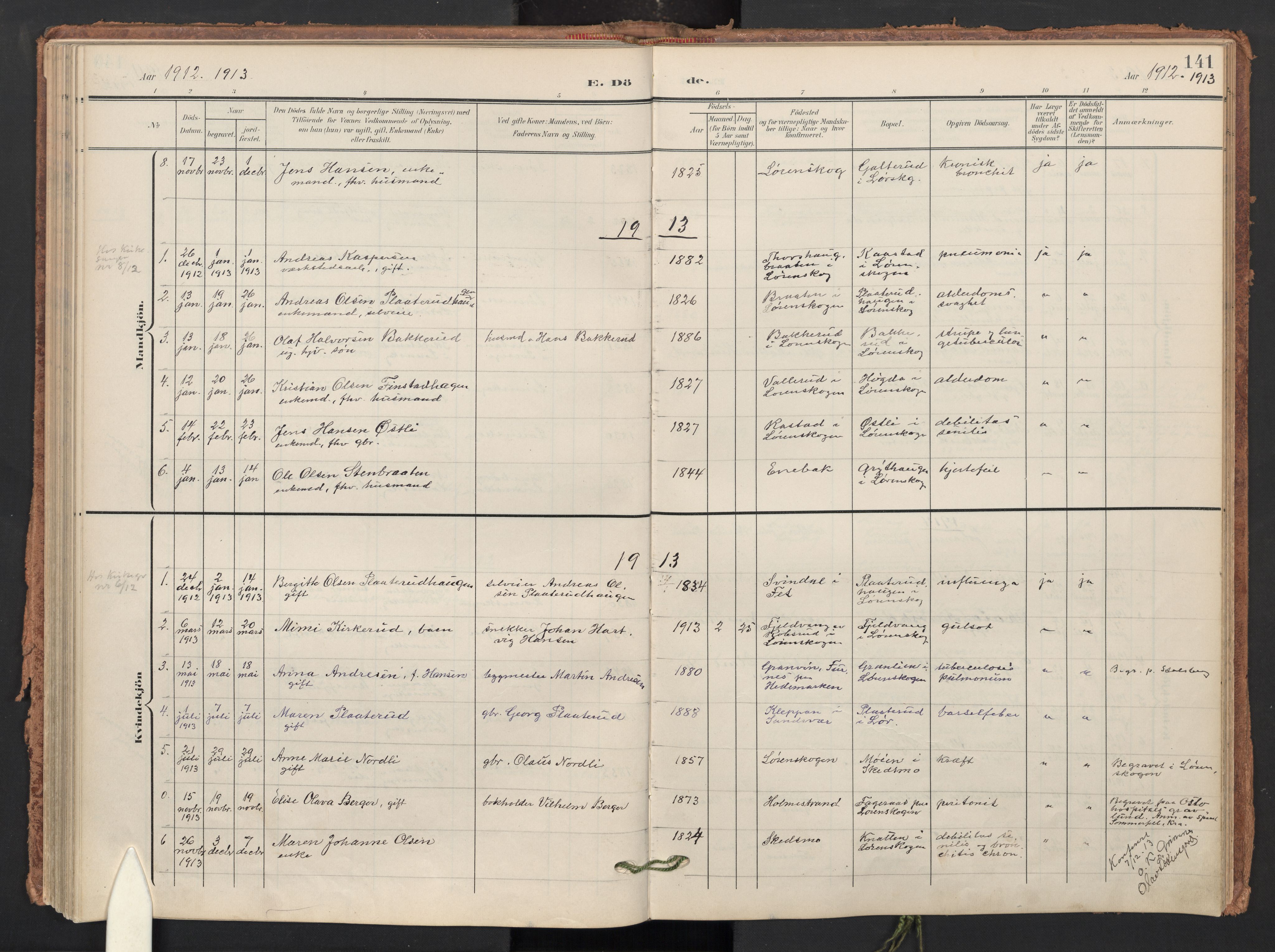 Skedsmo prestekontor Kirkebøker, AV/SAO-A-10033a/F/Fb/L0002: Parish register (official) no. II 2, 1902-1921, p. 141