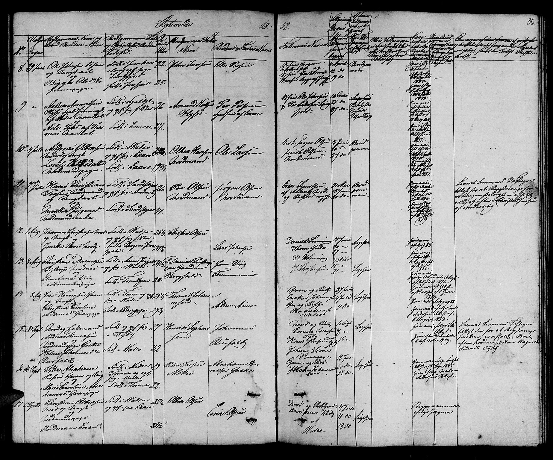 Vadsø sokneprestkontor, SATØ/S-1325/H/Hb/L0001klokker: Parish register (copy) no. 1, 1843-1853, p. 86