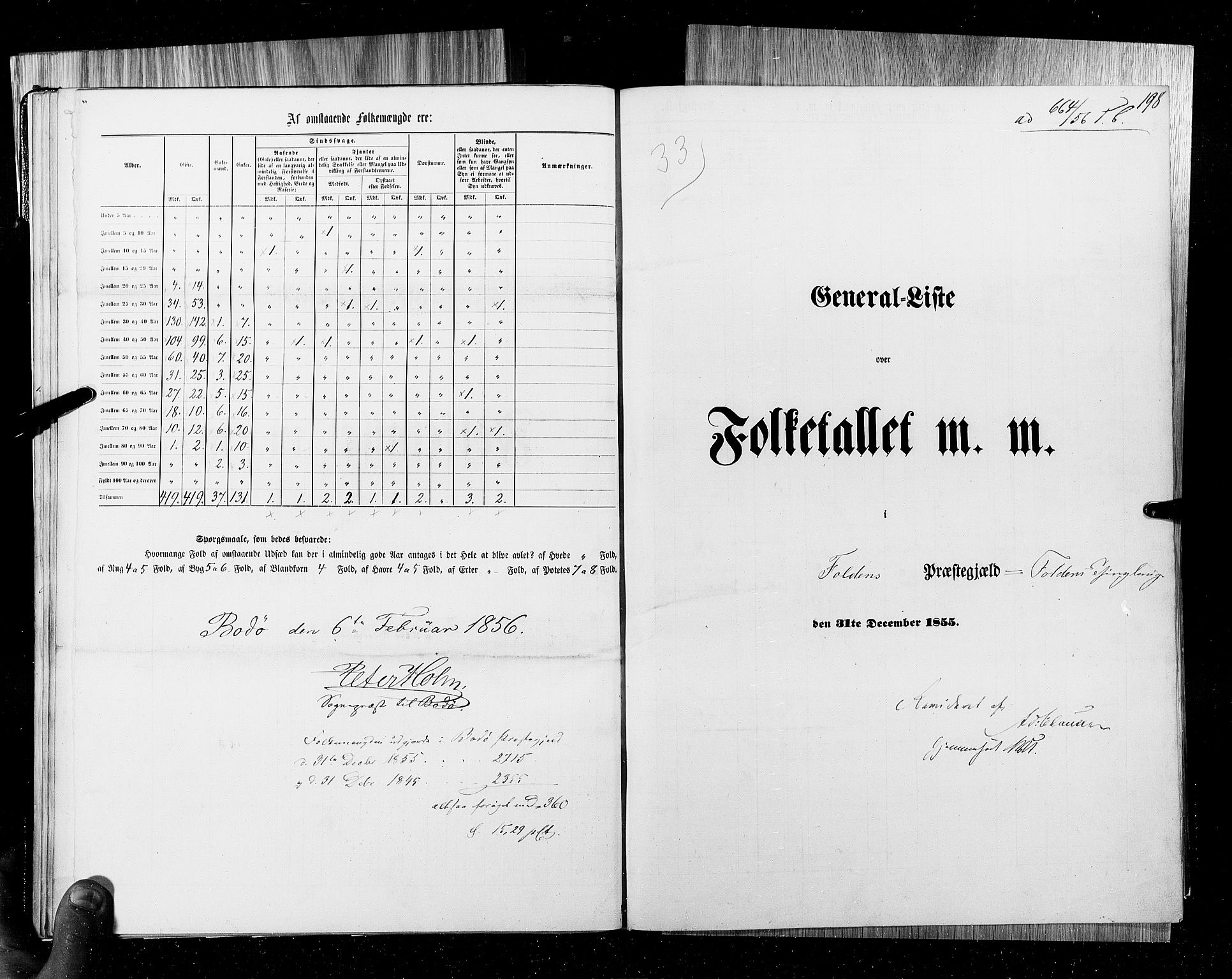 RA, Census 1855, vol. 6B: Nordland amt og Finnmarken amt, 1855, p. 198