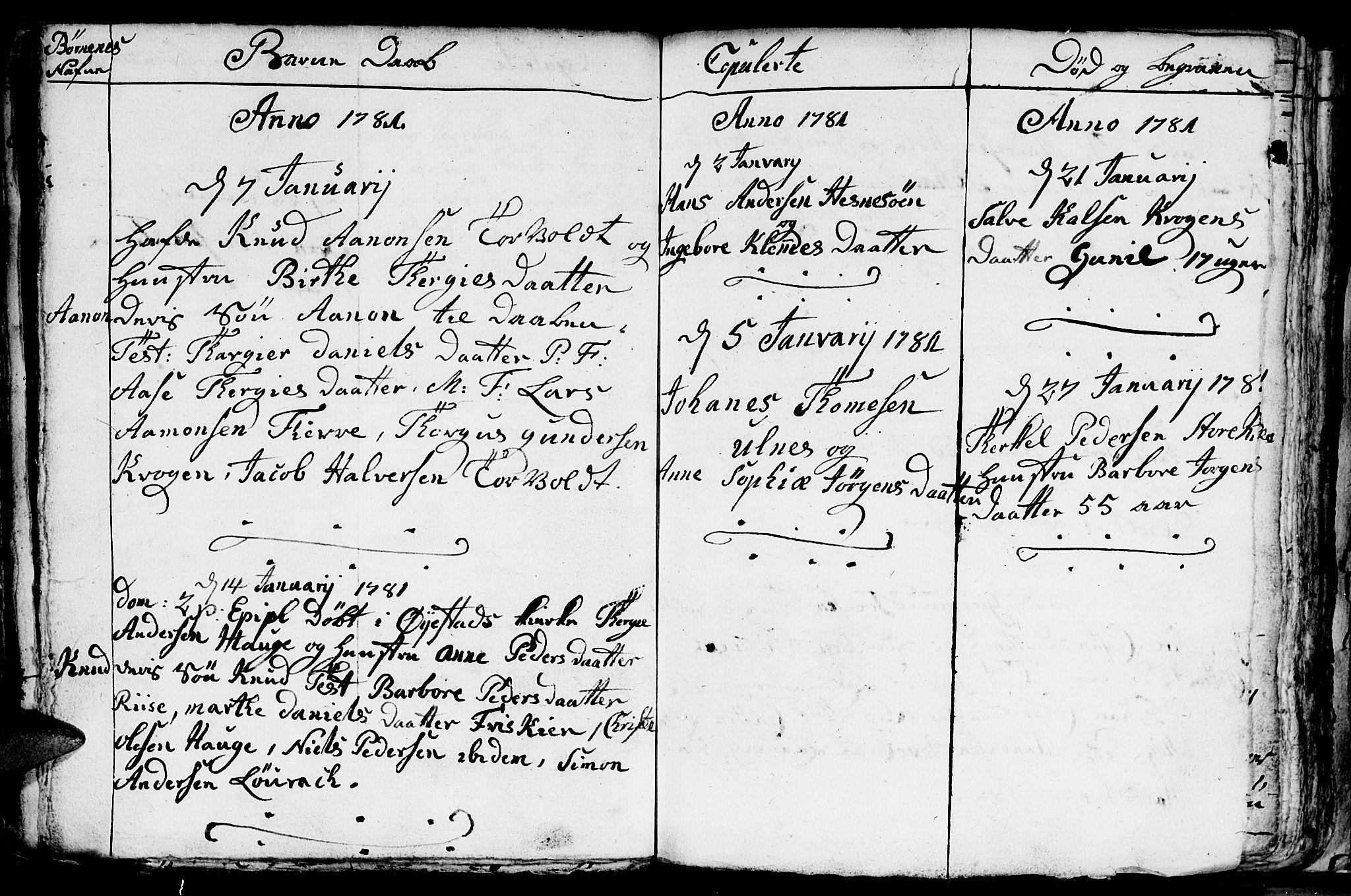 Fjære sokneprestkontor, SAK/1111-0011/F/Fb/L0004: Parish register (copy) no. B 4, 1766-1785, p. 216b-217a