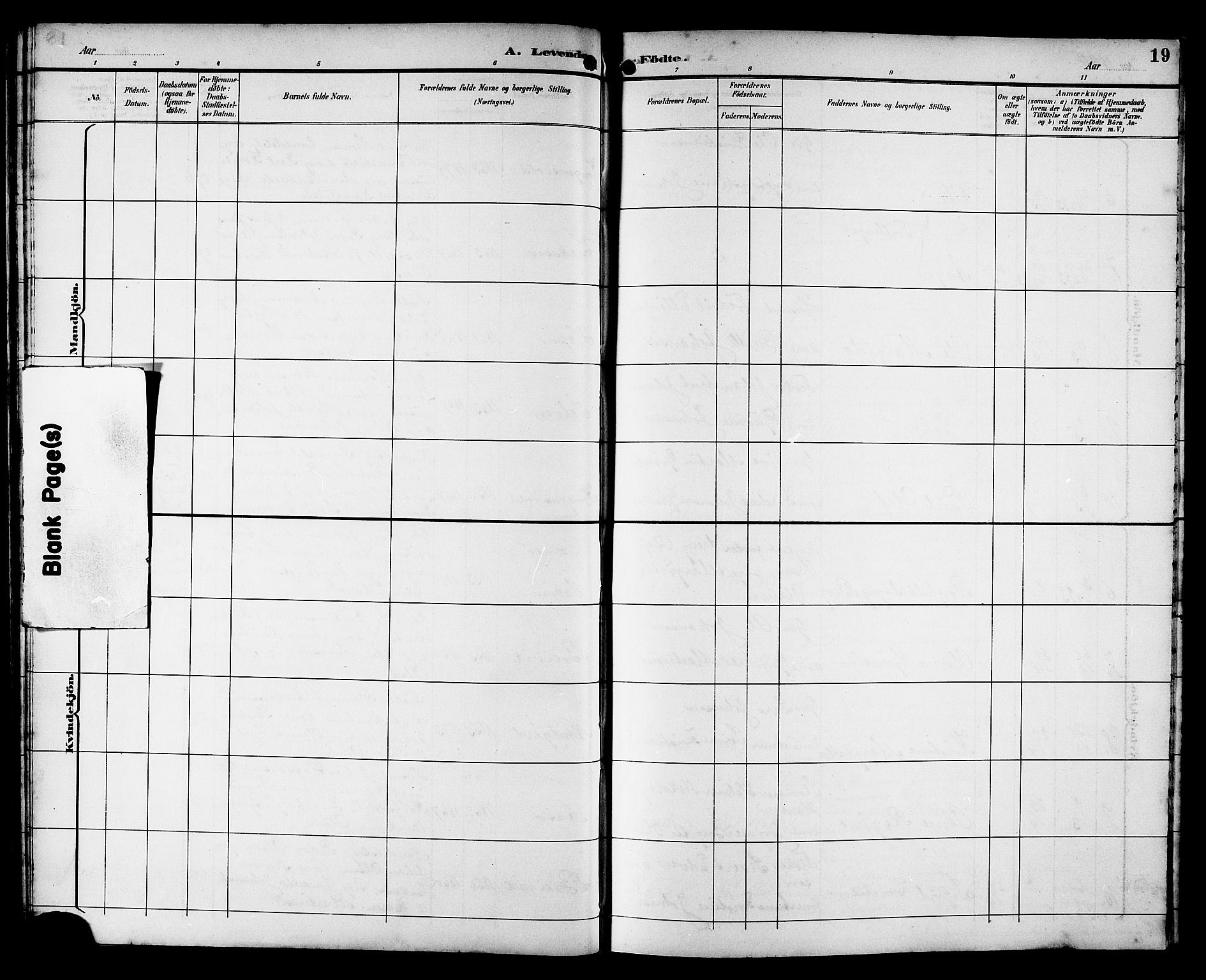 Ministerialprotokoller, klokkerbøker og fødselsregistre - Sør-Trøndelag, AV/SAT-A-1456/662/L0757: Parish register (copy) no. 662C02, 1892-1918, p. 19