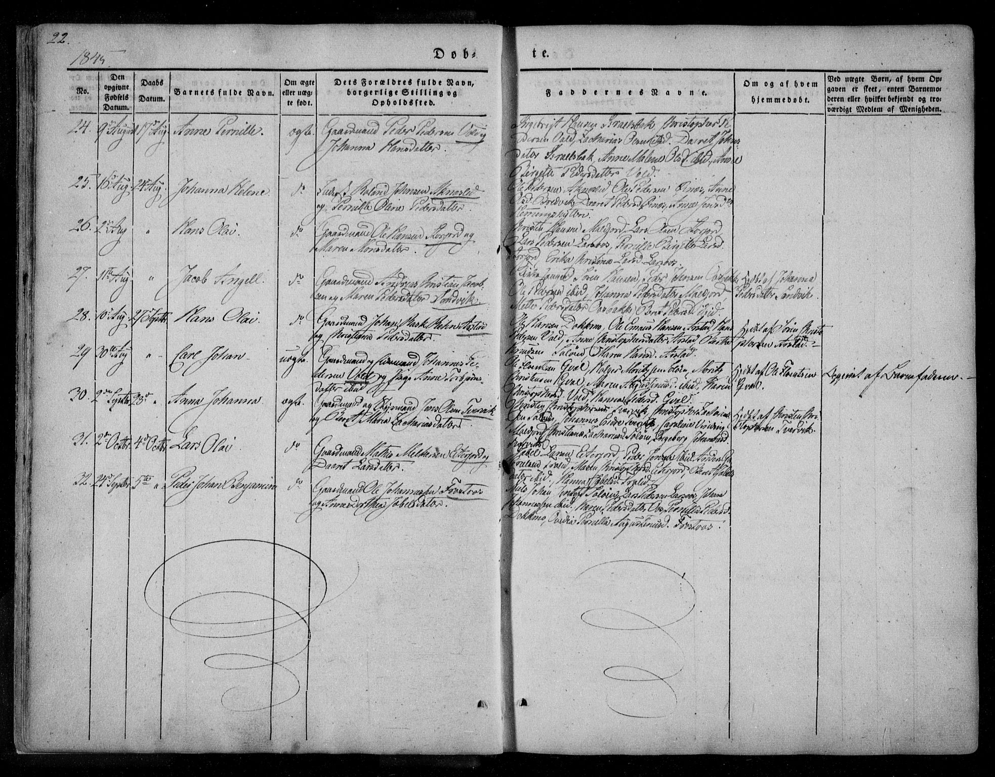 Ministerialprotokoller, klokkerbøker og fødselsregistre - Nordland, AV/SAT-A-1459/846/L0644: Parish register (official) no. 846A02, 1837-1872, p. 22