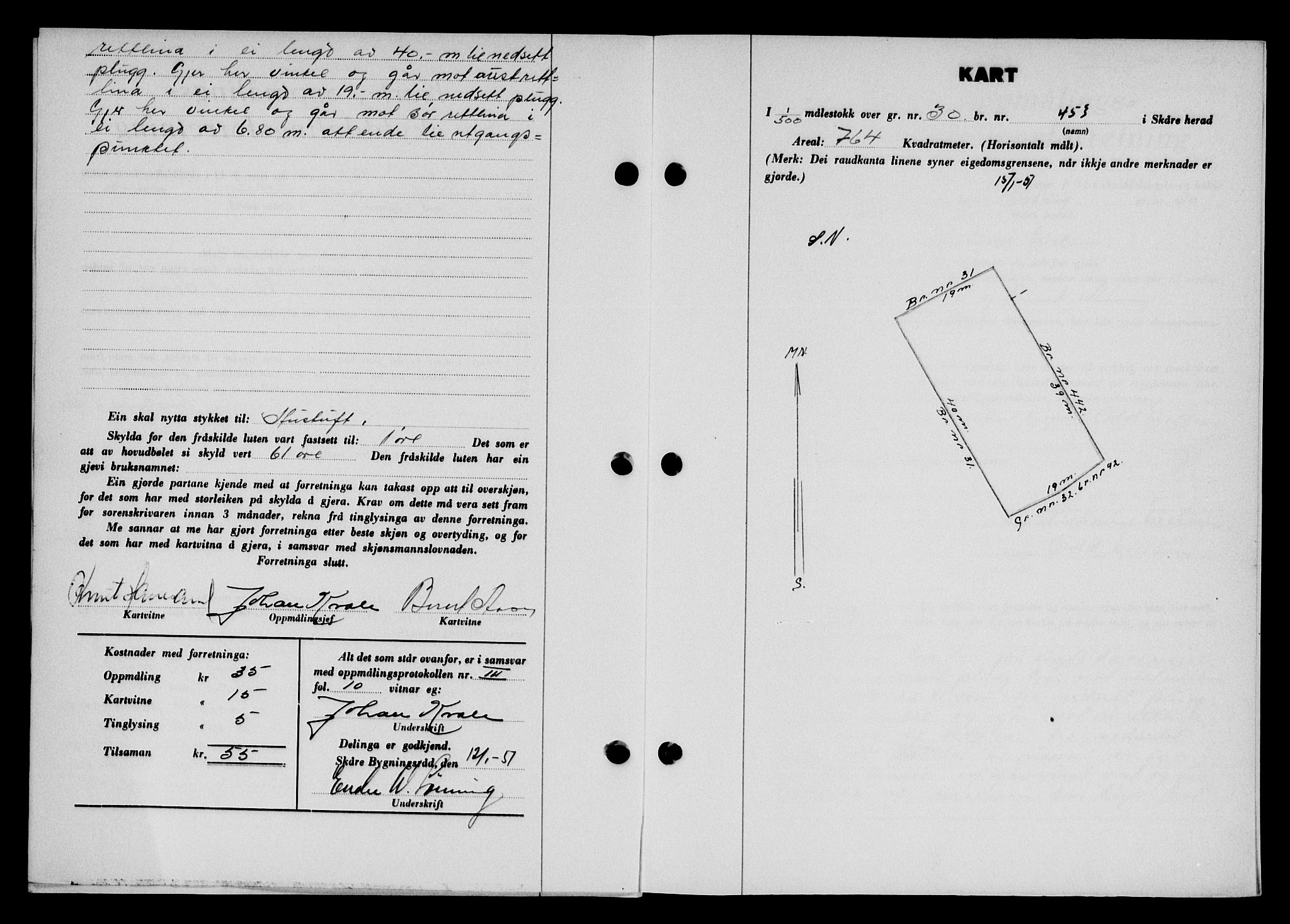 Karmsund sorenskriveri, SAST/A-100311/01/II/IIB/L0101: Mortgage book no. 81A, 1950-1951, Diary no: : 126/1951