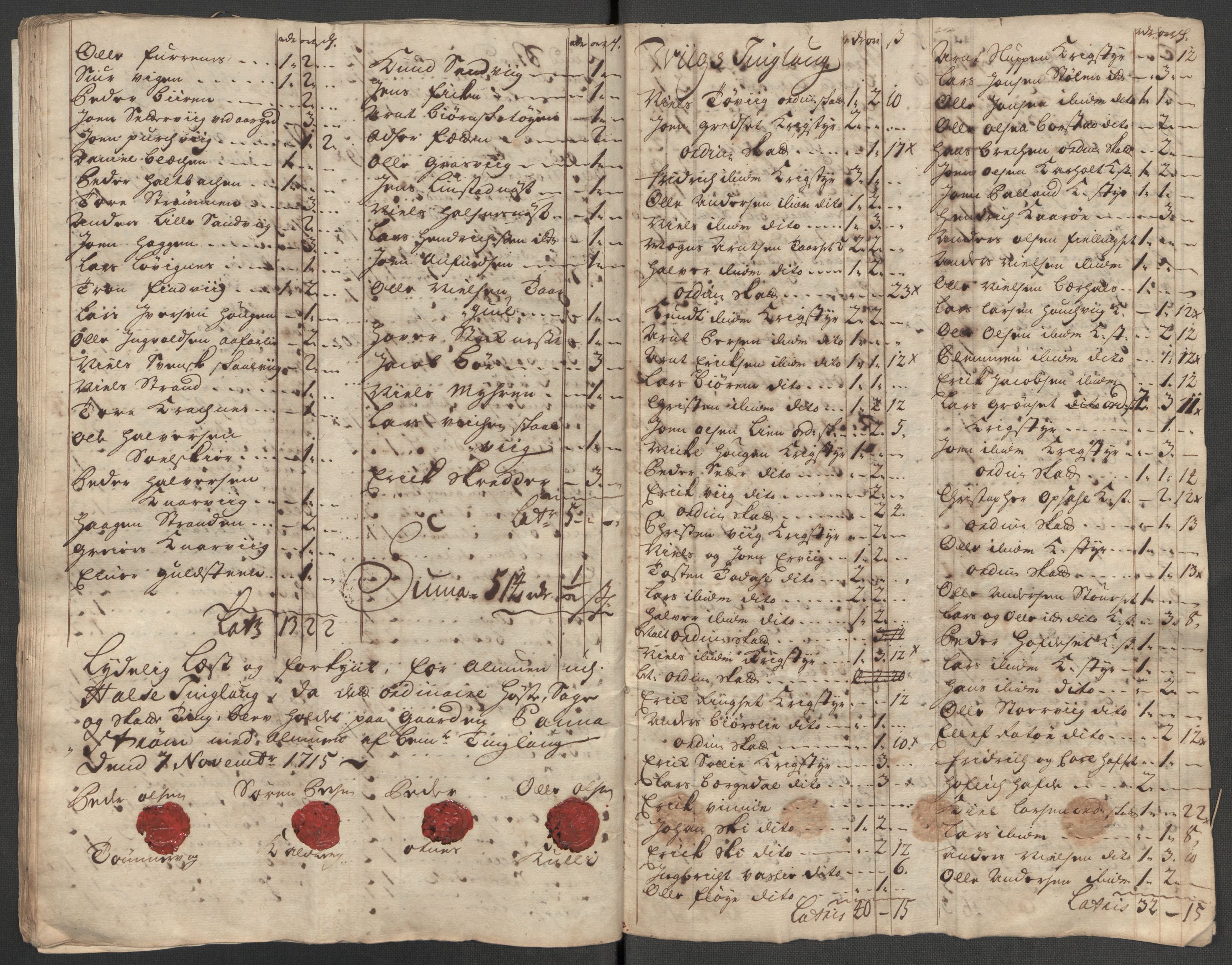 Rentekammeret inntil 1814, Reviderte regnskaper, Fogderegnskap, AV/RA-EA-4092/R56/L3748: Fogderegnskap Nordmøre, 1714-1715, p. 596