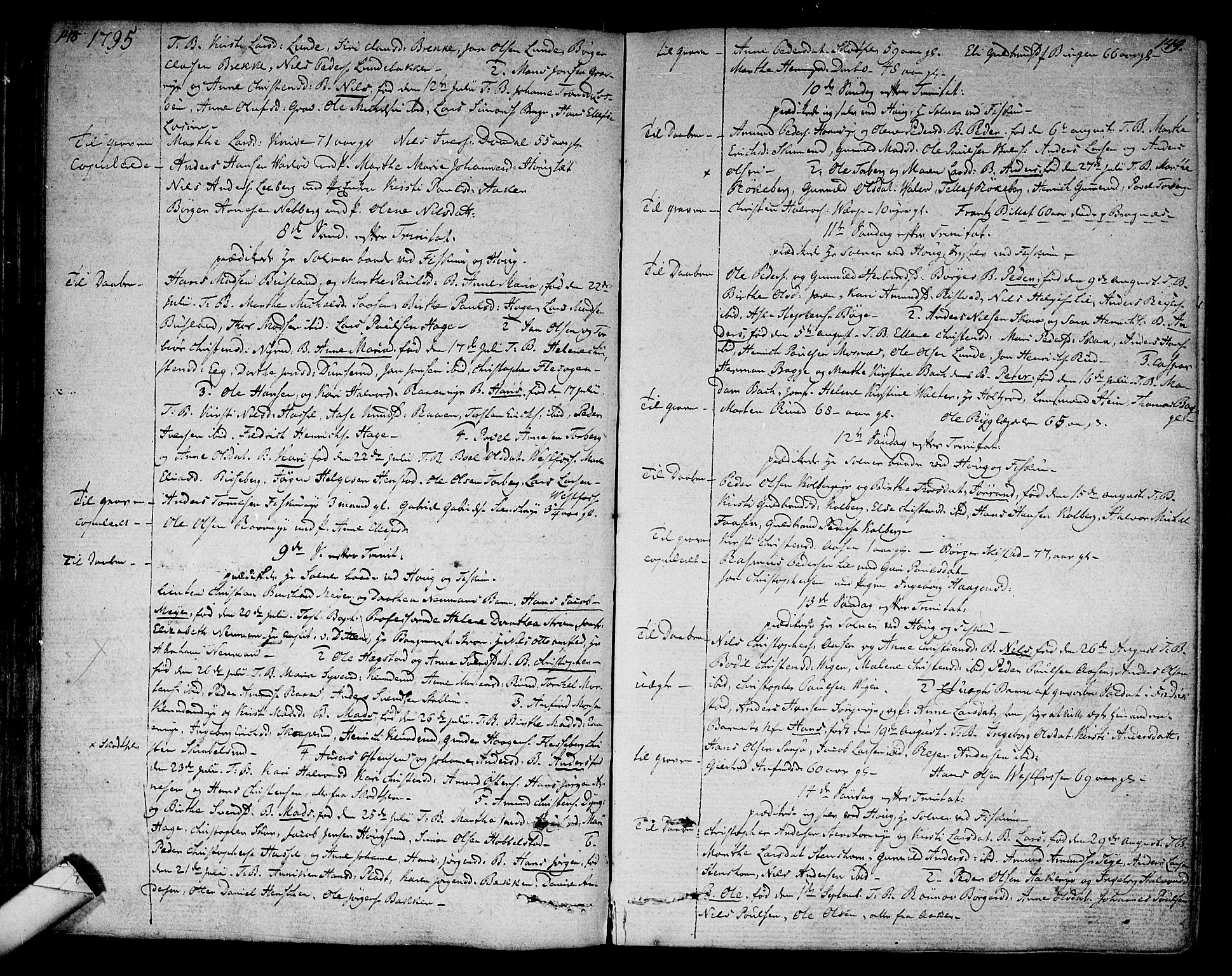 Eiker kirkebøker, AV/SAKO-A-4/F/Fa/L0009: Parish register (official) no. I 9, 1789-1806, p. 148-149