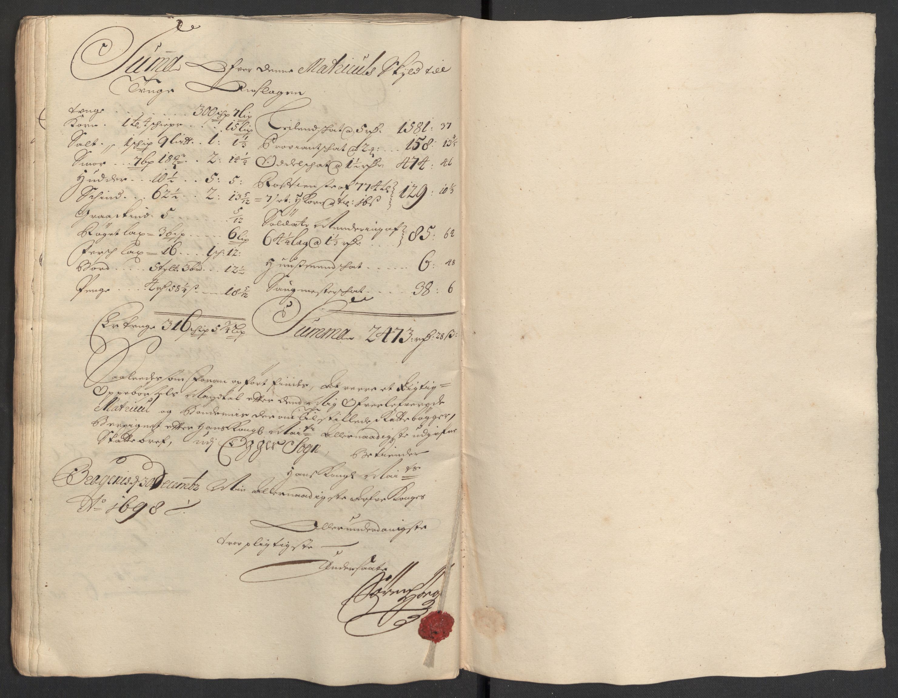 Rentekammeret inntil 1814, Reviderte regnskaper, Fogderegnskap, AV/RA-EA-4092/R30/L1696: Fogderegnskap Hurum, Røyken, Eiker og Lier, 1698-1699, p. 126