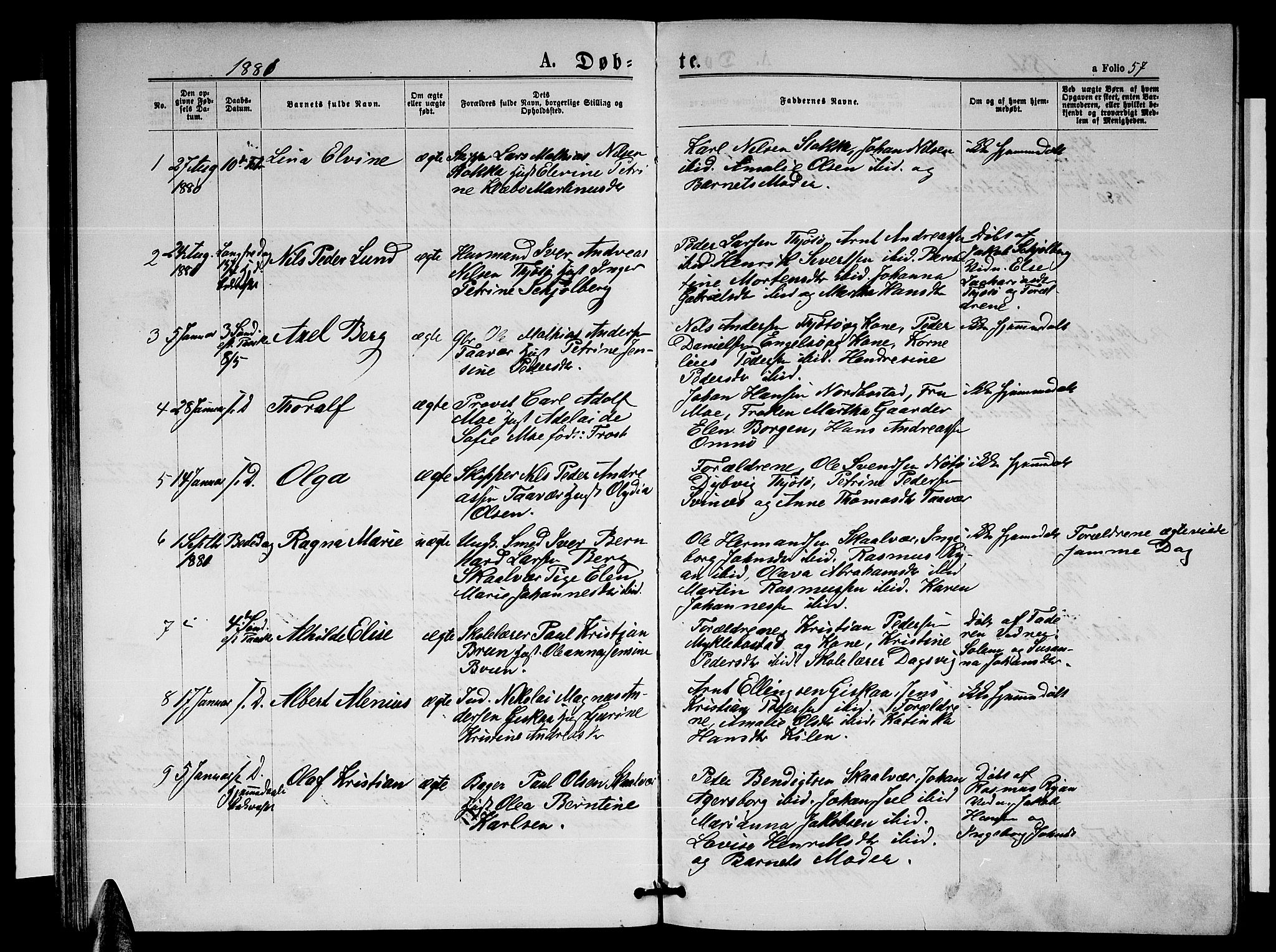 Ministerialprotokoller, klokkerbøker og fødselsregistre - Nordland, SAT/A-1459/817/L0267: Parish register (copy) no. 817C02, 1870-1883, p. 57