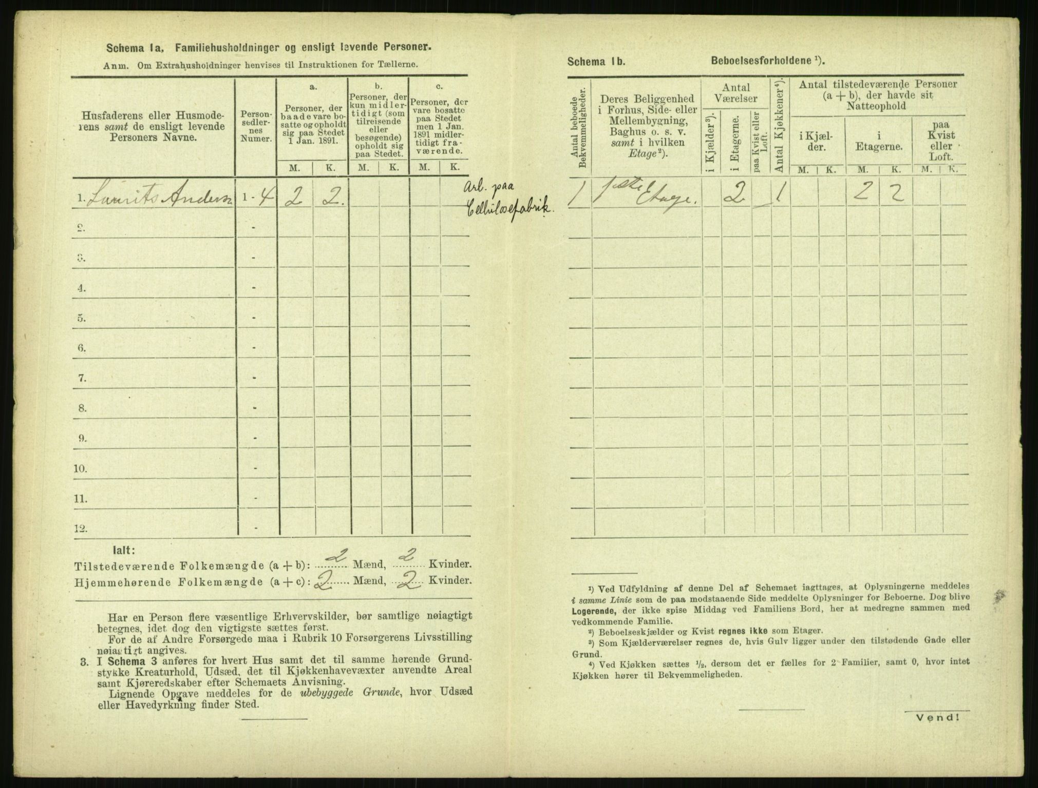 RA, 1891 census for 0806 Skien, 1891, p. 845