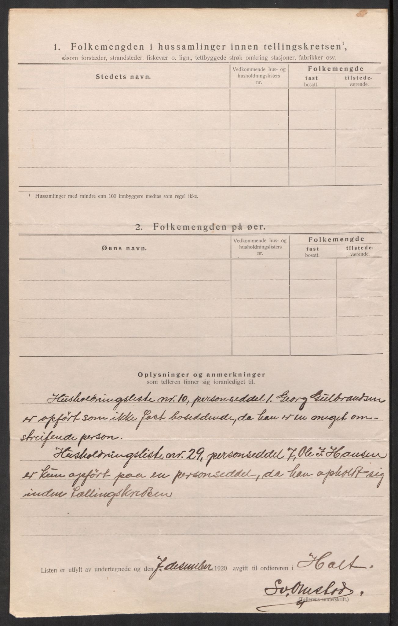 SAK, 1920 census for Holt, 1920, p. 14