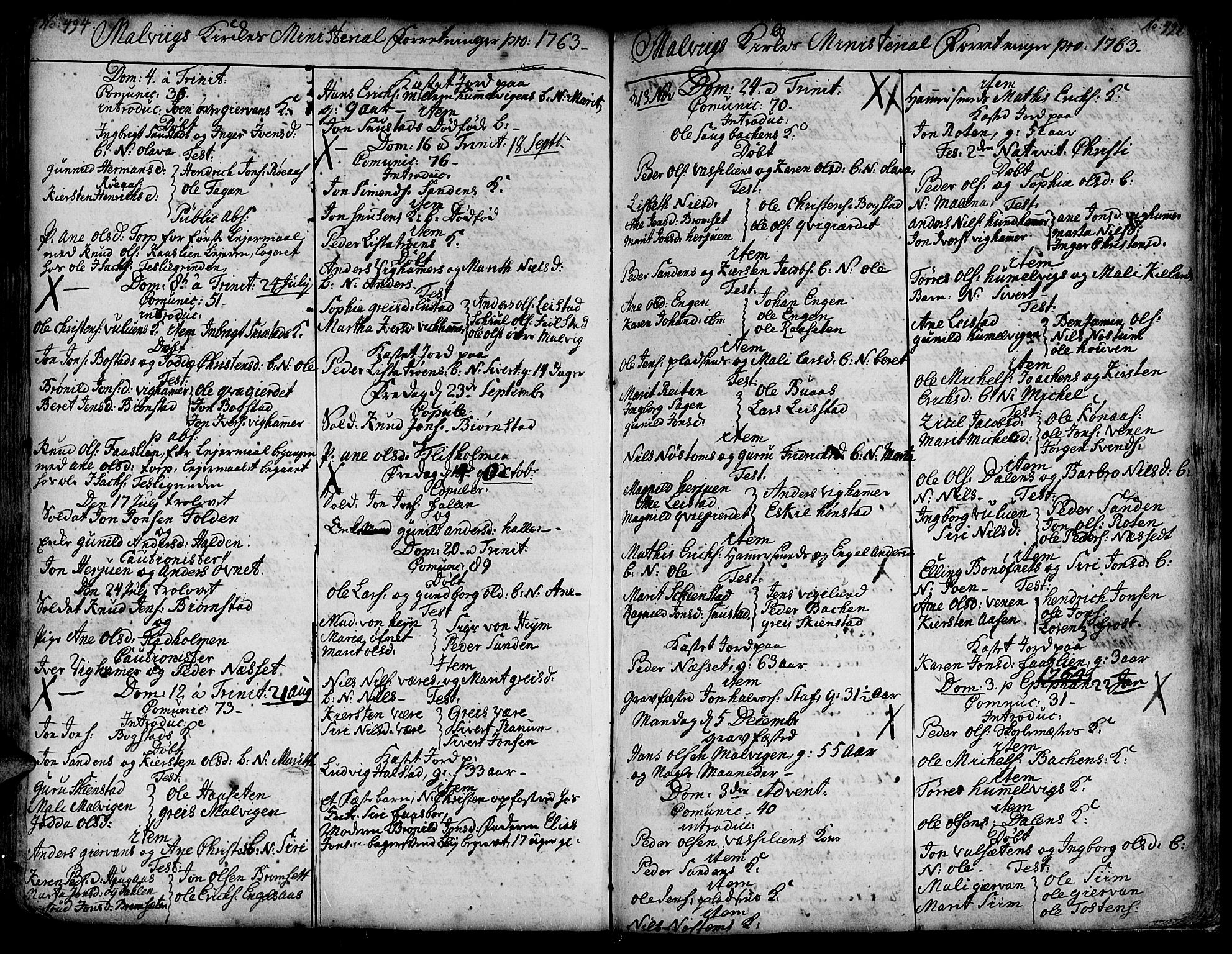 Ministerialprotokoller, klokkerbøker og fødselsregistre - Sør-Trøndelag, SAT/A-1456/606/L0277: Parish register (official) no. 606A01 /3, 1727-1780, p. 494-495