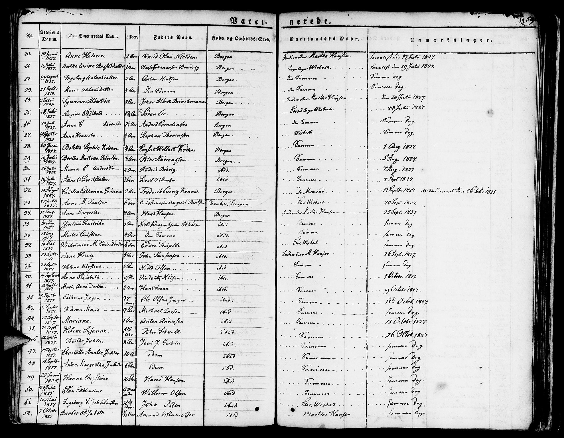 Nykirken Sokneprestembete, SAB/A-77101/H/Haa/L0012: Parish register (official) no. A 12, 1821-1844, p. 590