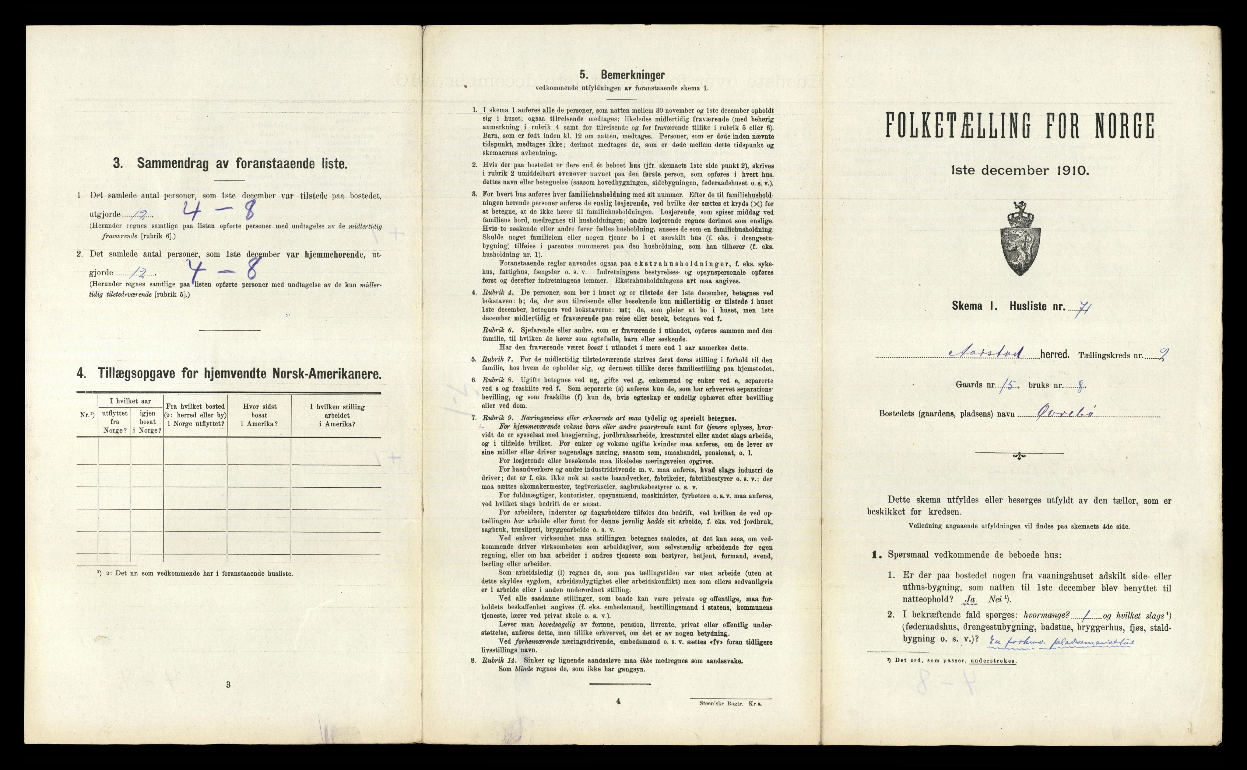 RA, 1910 census for Årstad, 1910, p. 350