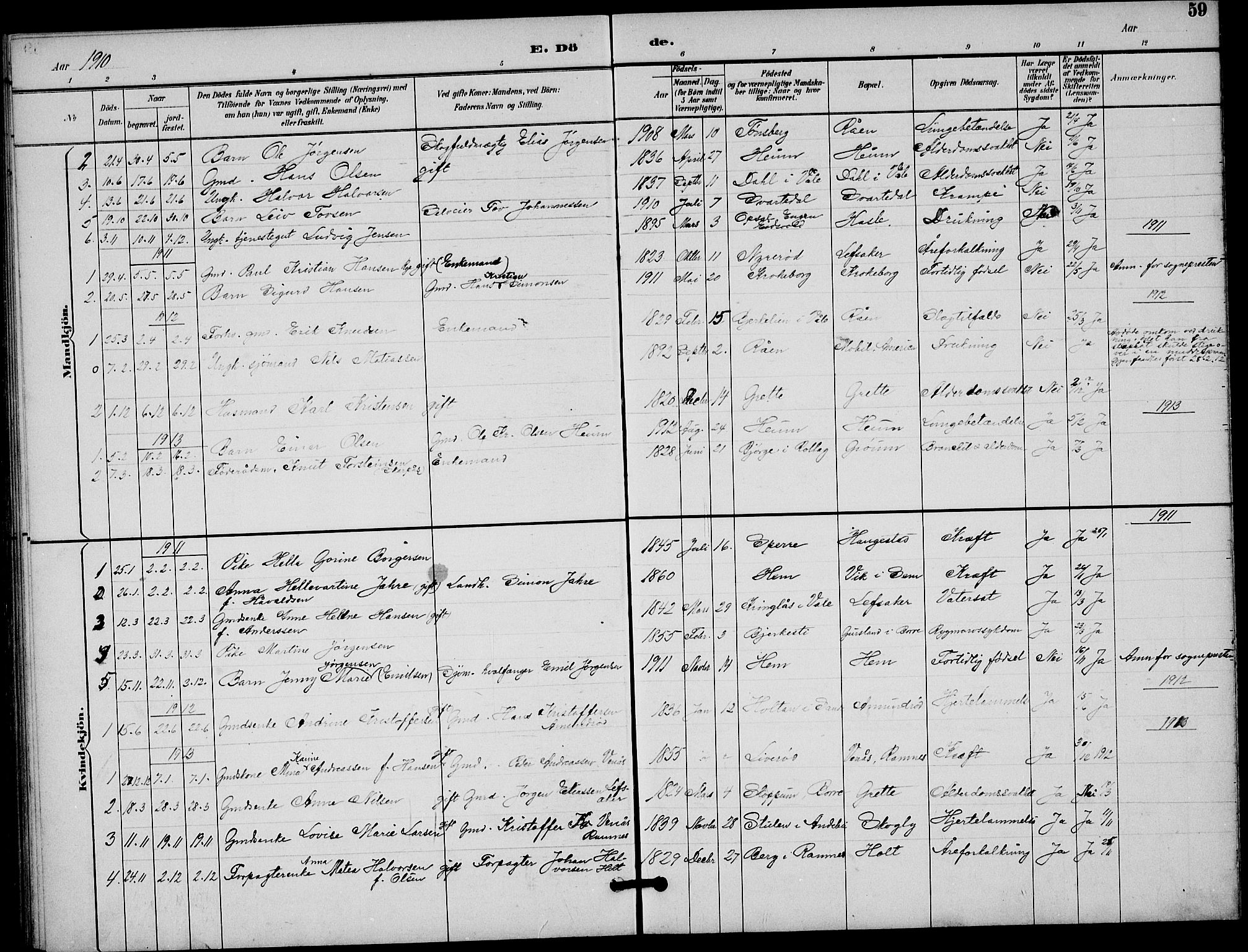 Våle kirkebøker, AV/SAKO-A-334/G/Gb/L0002: Parish register (copy) no. II 2, 1892-1936, p. 59