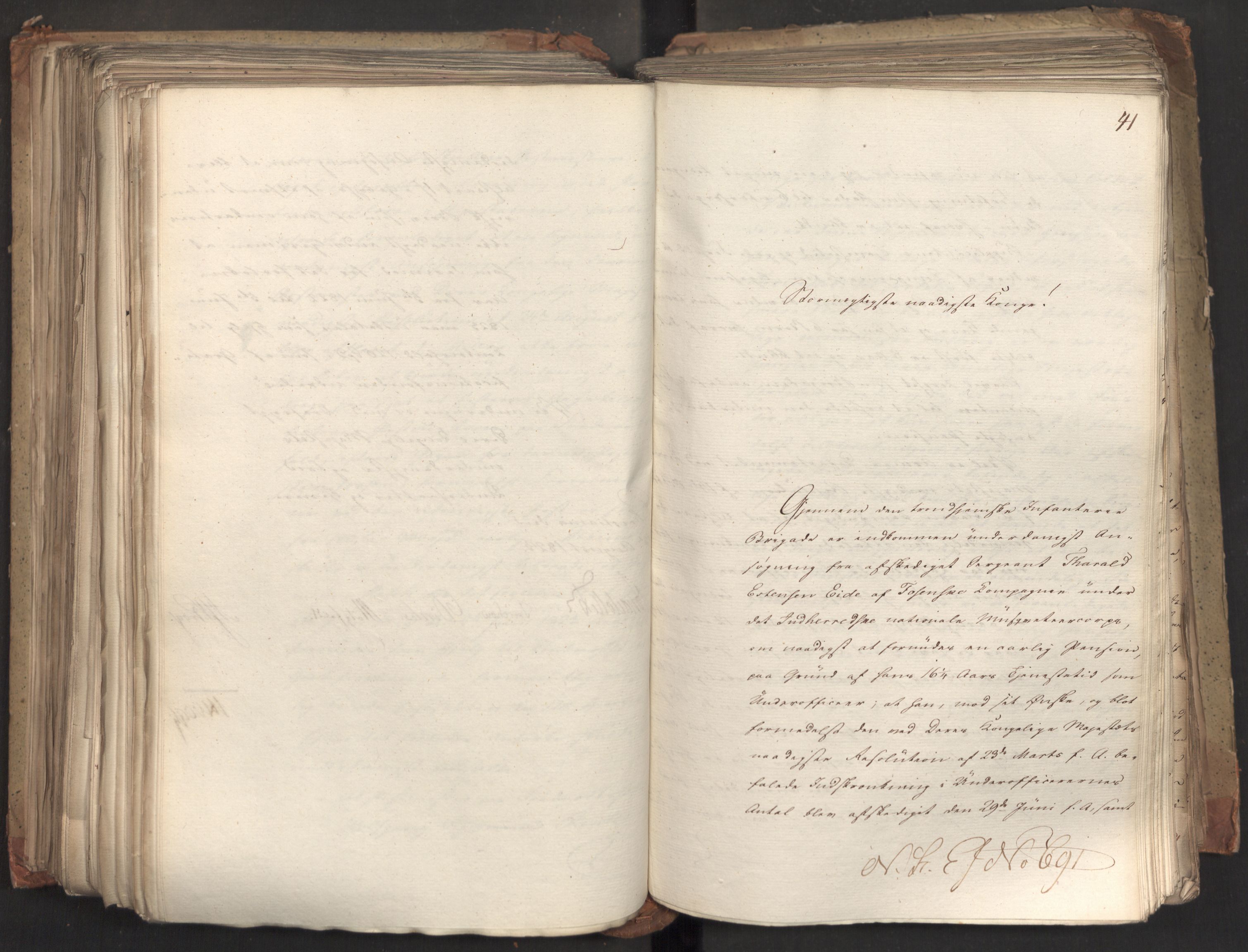 Statsrådsavdelingen i Stockholm, AV/RA-S-1003/D/Da/L0035: Regjeringsinnstillinger nr. 541-840, 1823, p. 401