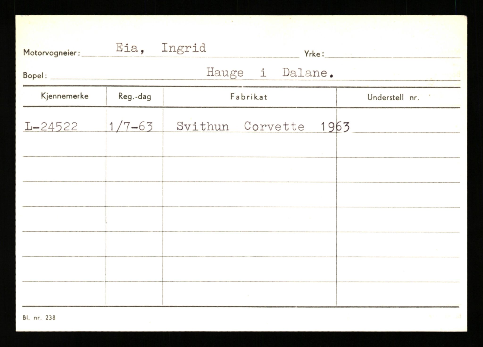 Stavanger trafikkstasjon, AV/SAST-A-101942/0/H/L0007: Egerøy - Eppeland, 1930-1971, p. 97