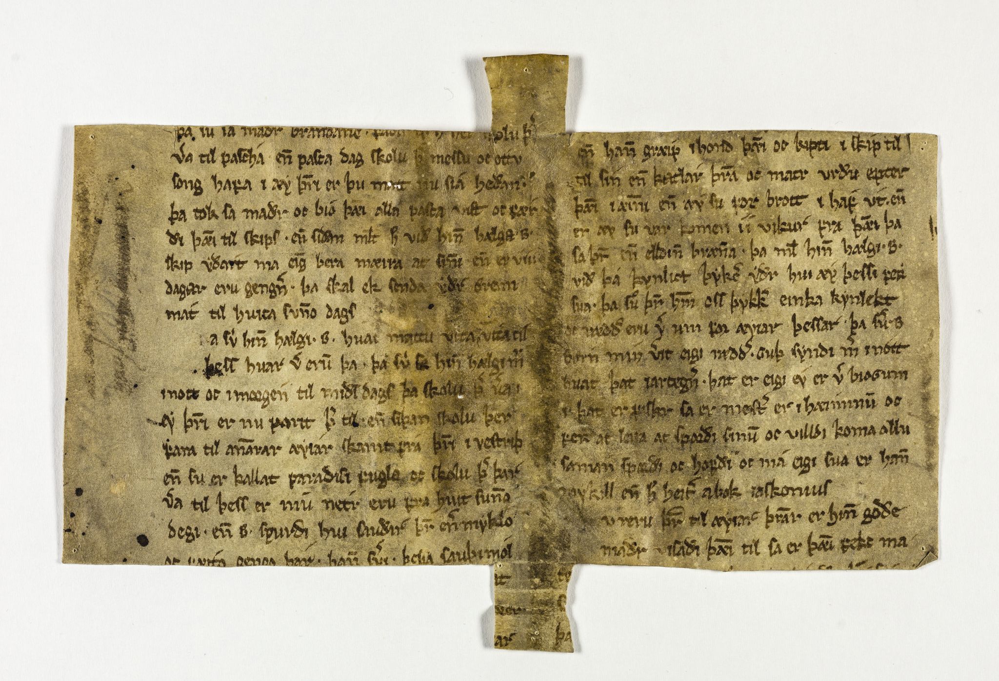 Riksarkivets diplomsamling, AV/RA-EA-5965/F26/L0006: Norrøne membranfragmenter bestand 67-87, 1100-1536, p. 30