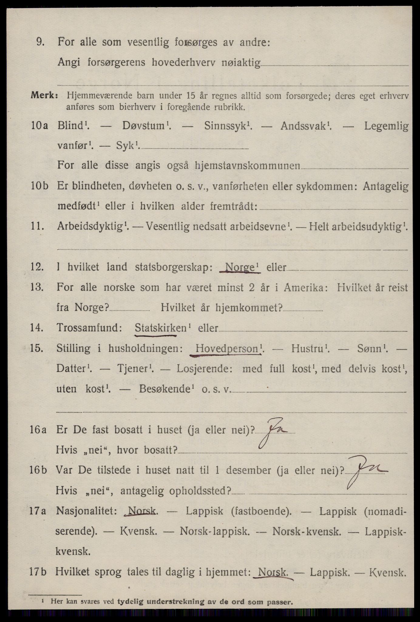 SAT, 1920 census for Nes (ST), 1920, p. 2878