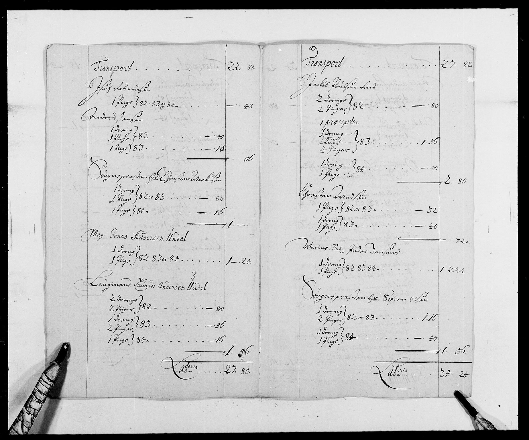 Rentekammeret inntil 1814, Reviderte regnskaper, Fogderegnskap, AV/RA-EA-4092/R42/L2543: Mandal fogderi, 1688-1691, p. 99