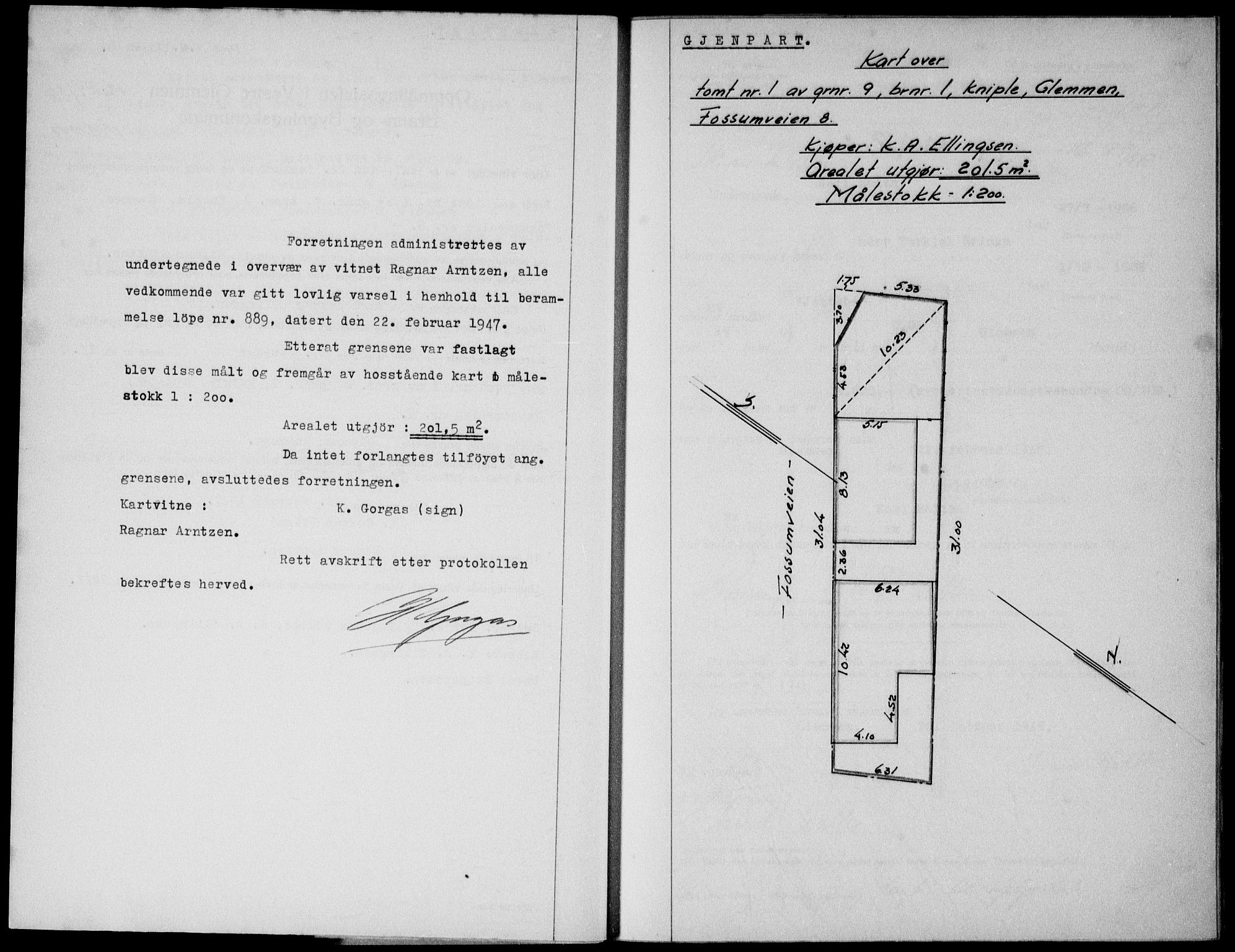 Onsøy sorenskriveri, SAO/A-10474/G/Ga/Gab/L0019a: Mortgage book no. II A-19, 1947-1947, Diary no: : 541/1947