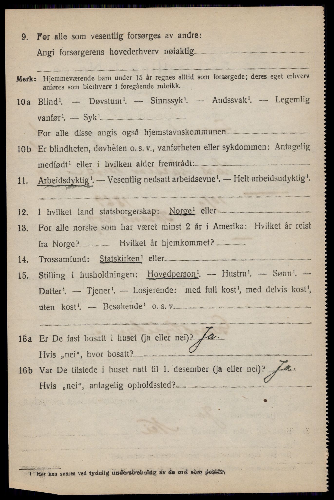 SAST, 1920 census for Forsand, 1920, p. 760