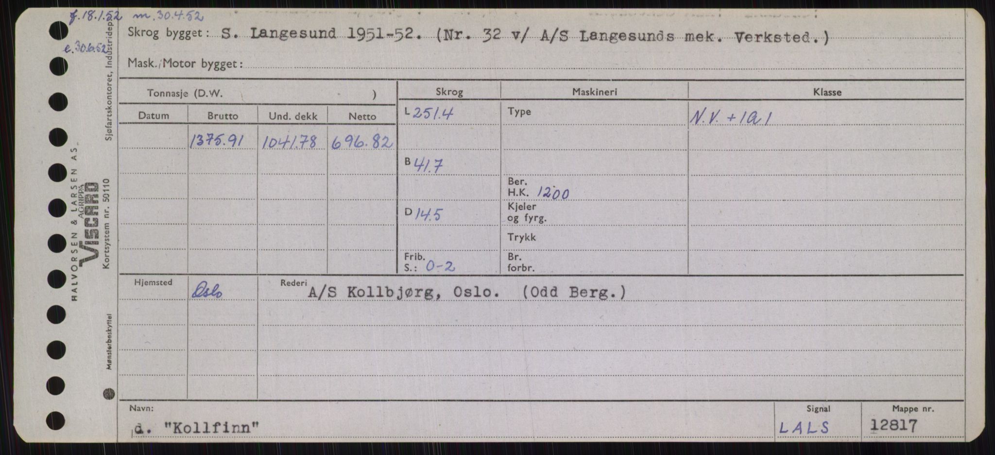 Sjøfartsdirektoratet med forløpere, Skipsmålingen, RA/S-1627/H/Hb/L0003: Fartøy, I-N, p. 109