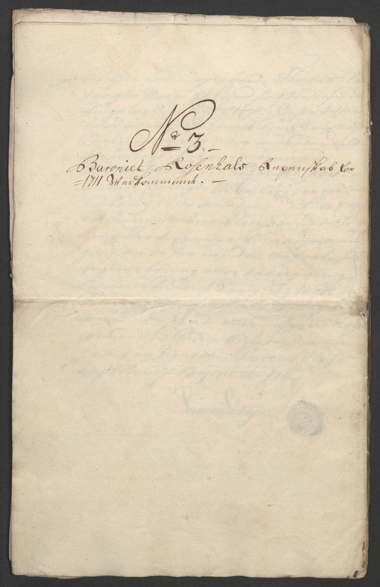 Rentekammeret inntil 1814, Reviderte regnskaper, Fogderegnskap, AV/RA-EA-4092/R49/L3138: Fogderegnskap Rosendal Baroni, 1691-1714, p. 295