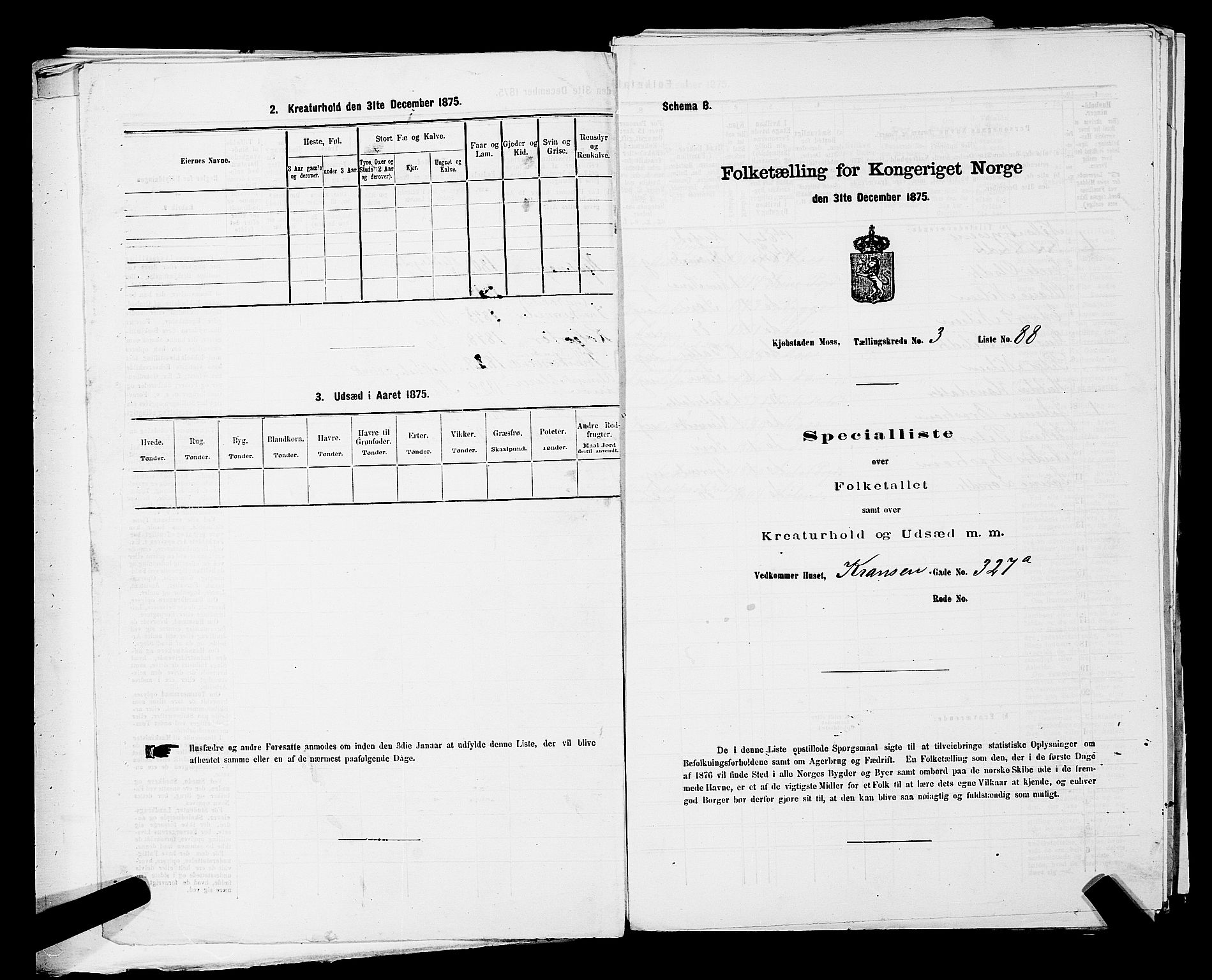 RA, 1875 census for 0104B Moss/Moss, 1875, p. 382