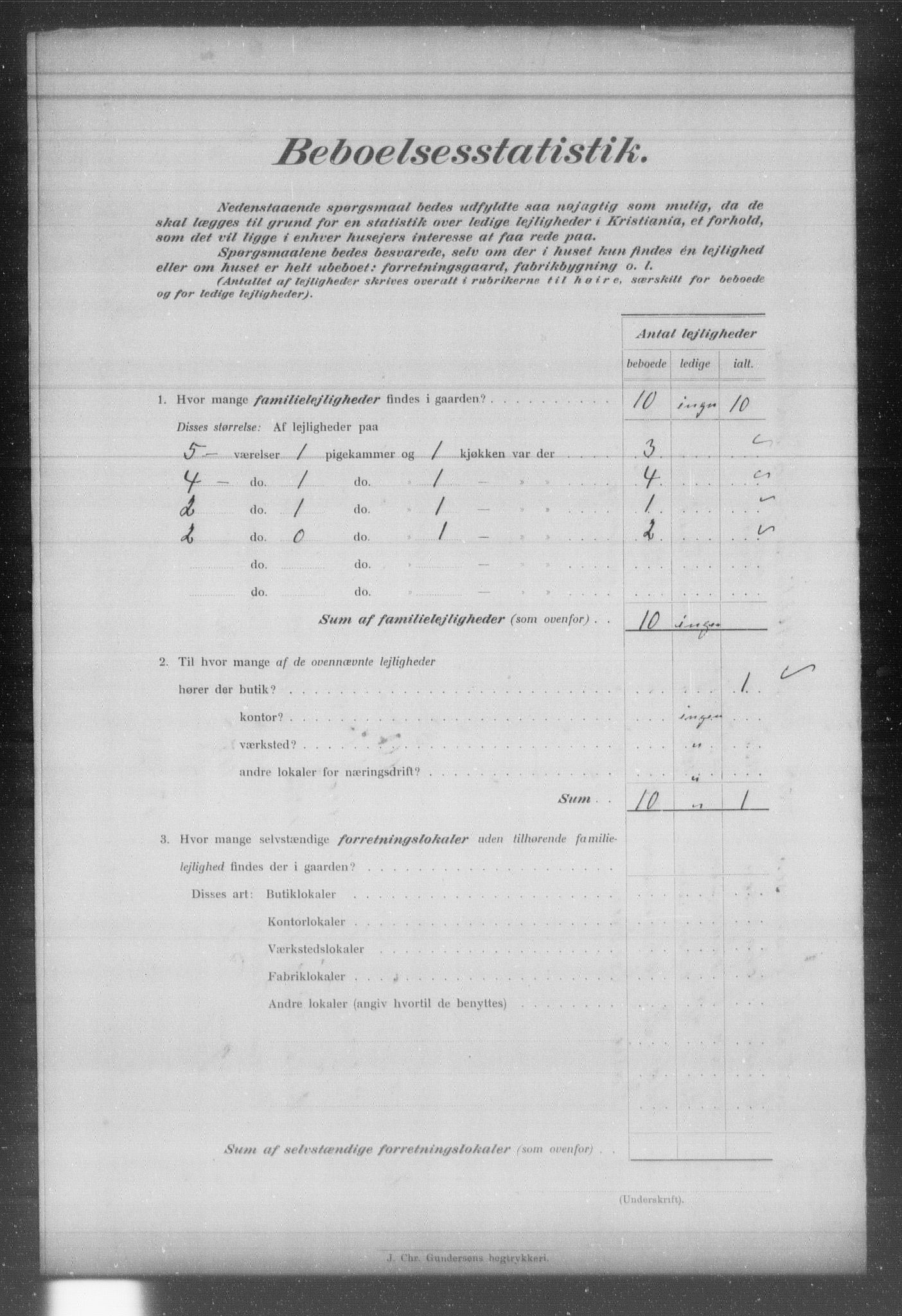 OBA, Municipal Census 1903 for Kristiania, 1903, p. 5208