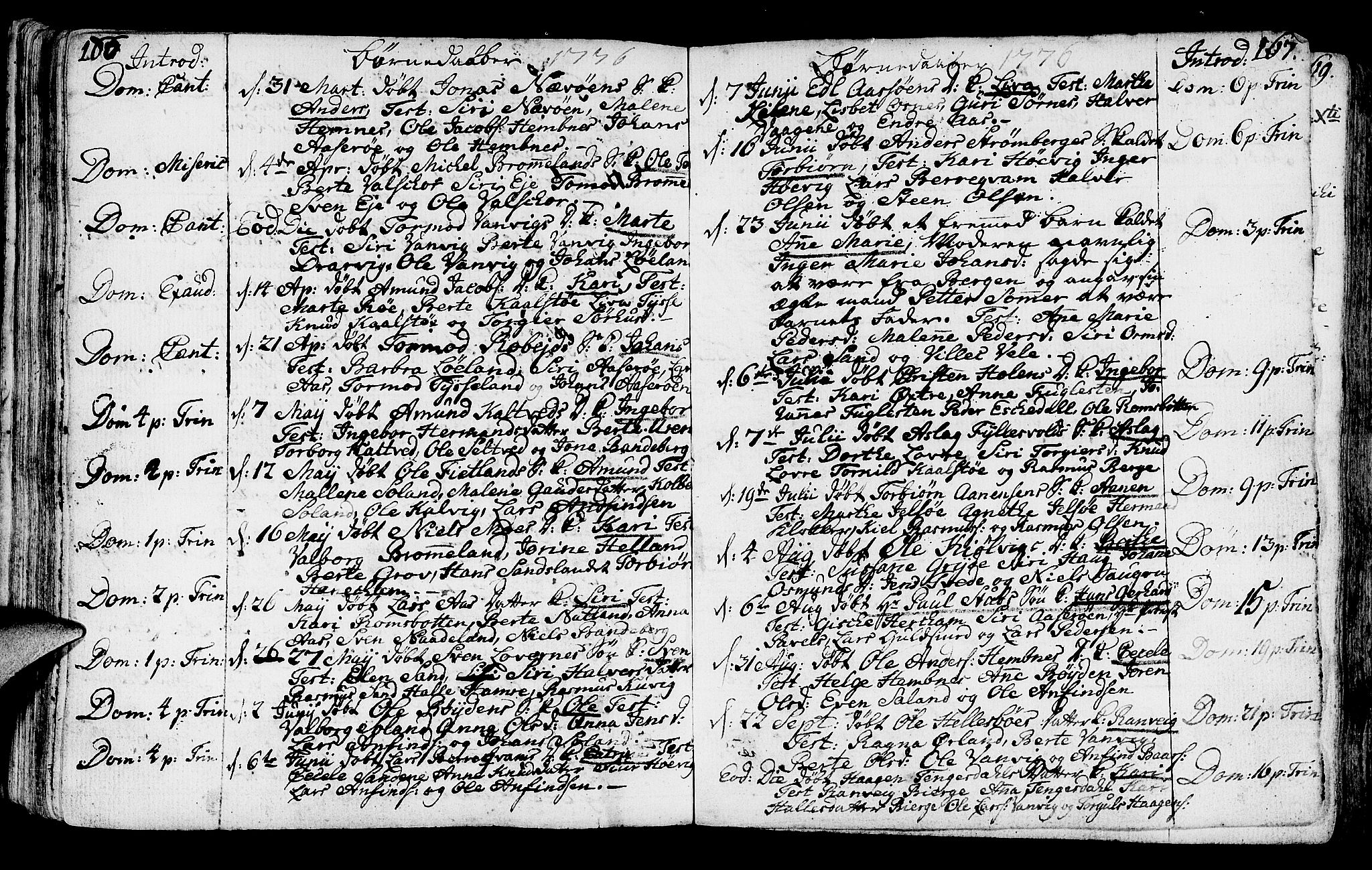 Jelsa sokneprestkontor, SAST/A-101842/01/IV: Parish register (official) no. A 3, 1768-1796, p. 166-167