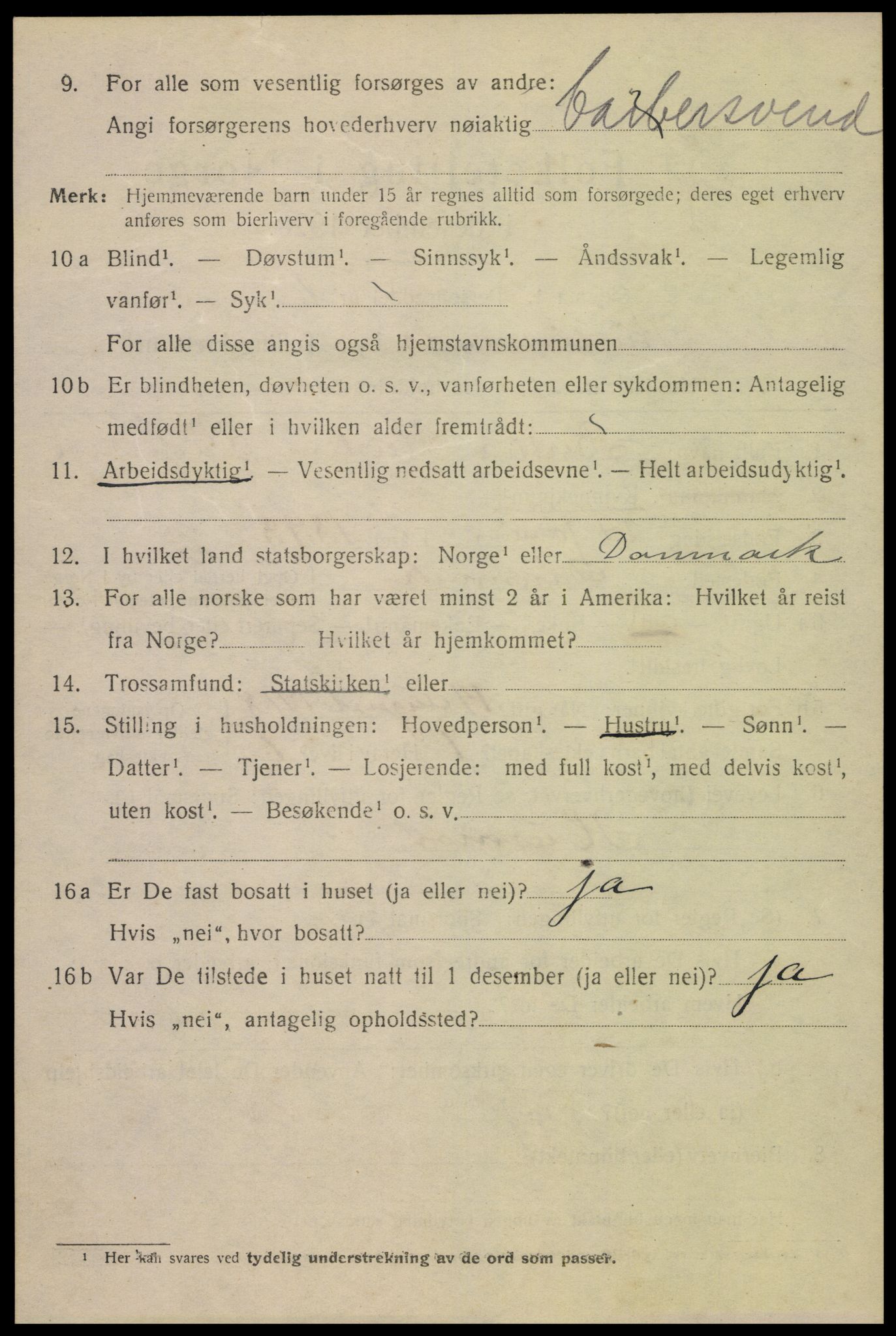 SAK, 1920 census for Kristiansand, 1920, p. 22898