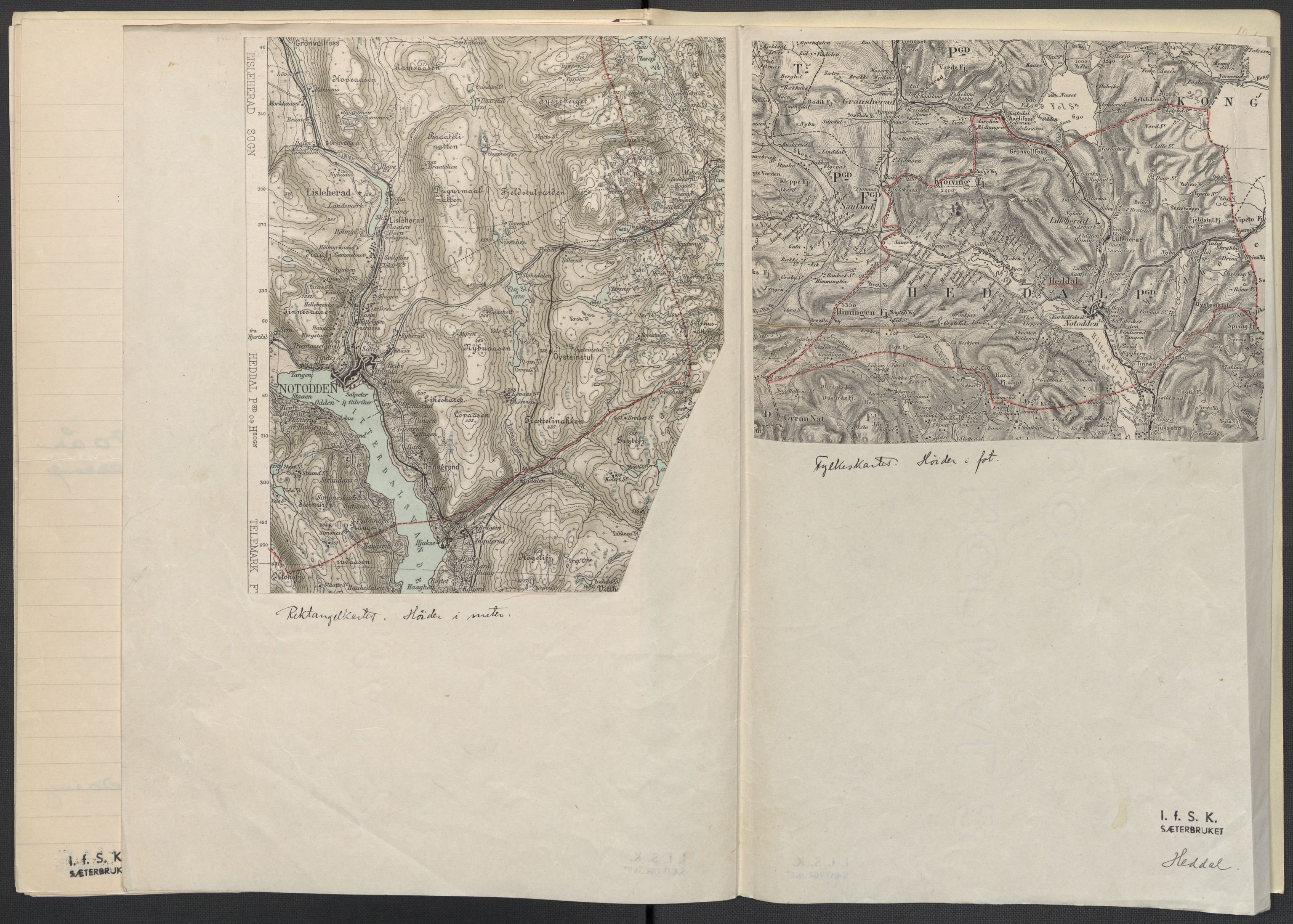 Instituttet for sammenlignende kulturforskning, AV/RA-PA-0424/F/Fc/L0007/0002: Eske B7: / Telemark (perm XVII), 1934-1937