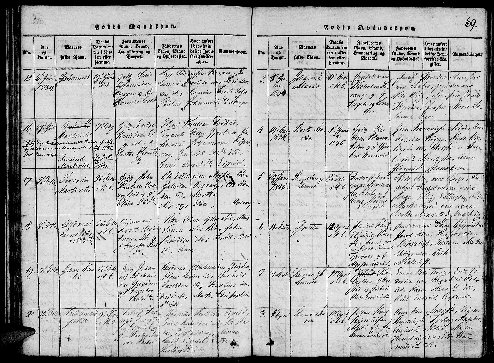 Ministerialprotokoller, klokkerbøker og fødselsregistre - Møre og Romsdal, AV/SAT-A-1454/507/L0069: Parish register (official) no. 507A04, 1816-1841, p. 69