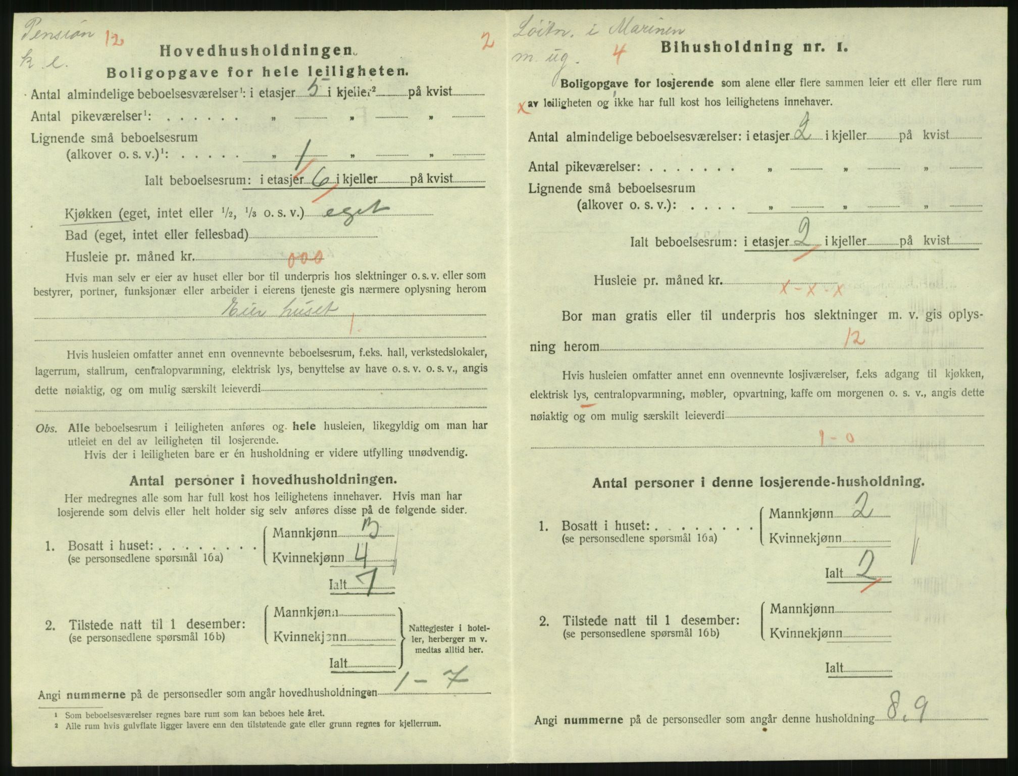 SAKO, 1920 census for Horten, 1920, p. 6056