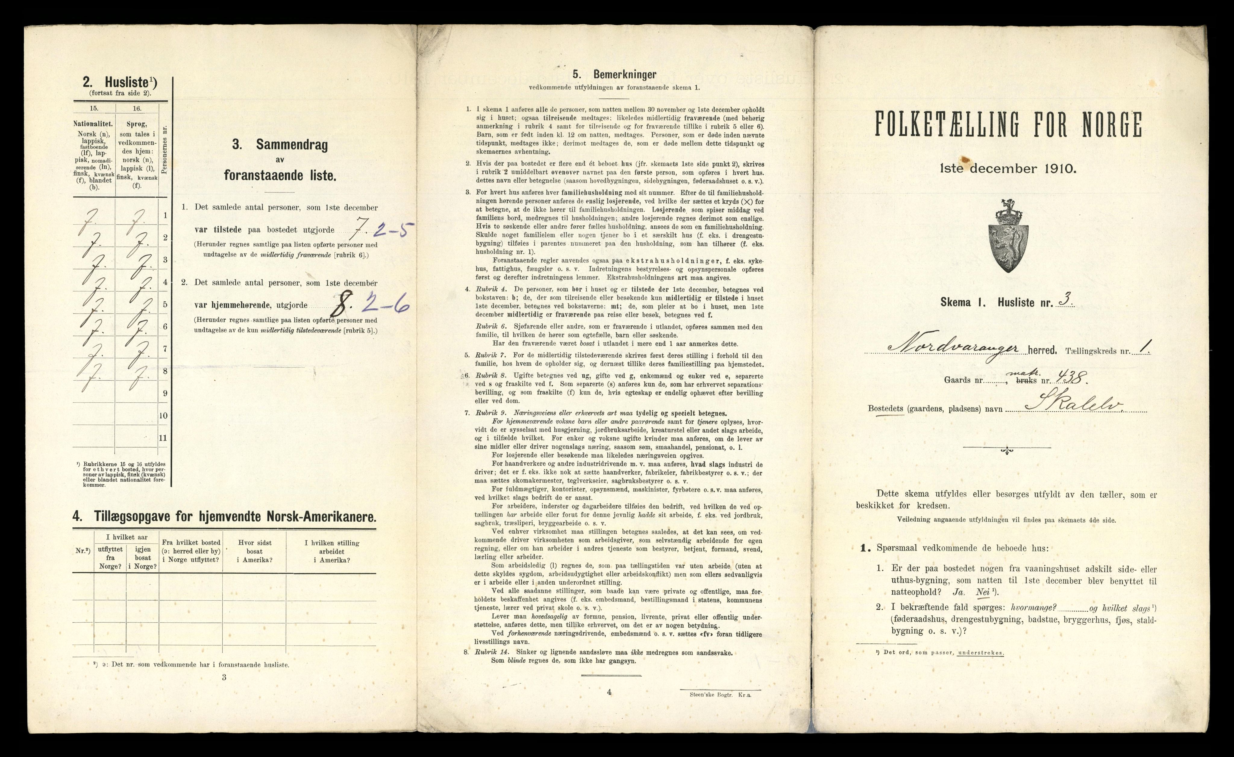 RA, 1910 census for Nord-Varanger, 1910, p. 27