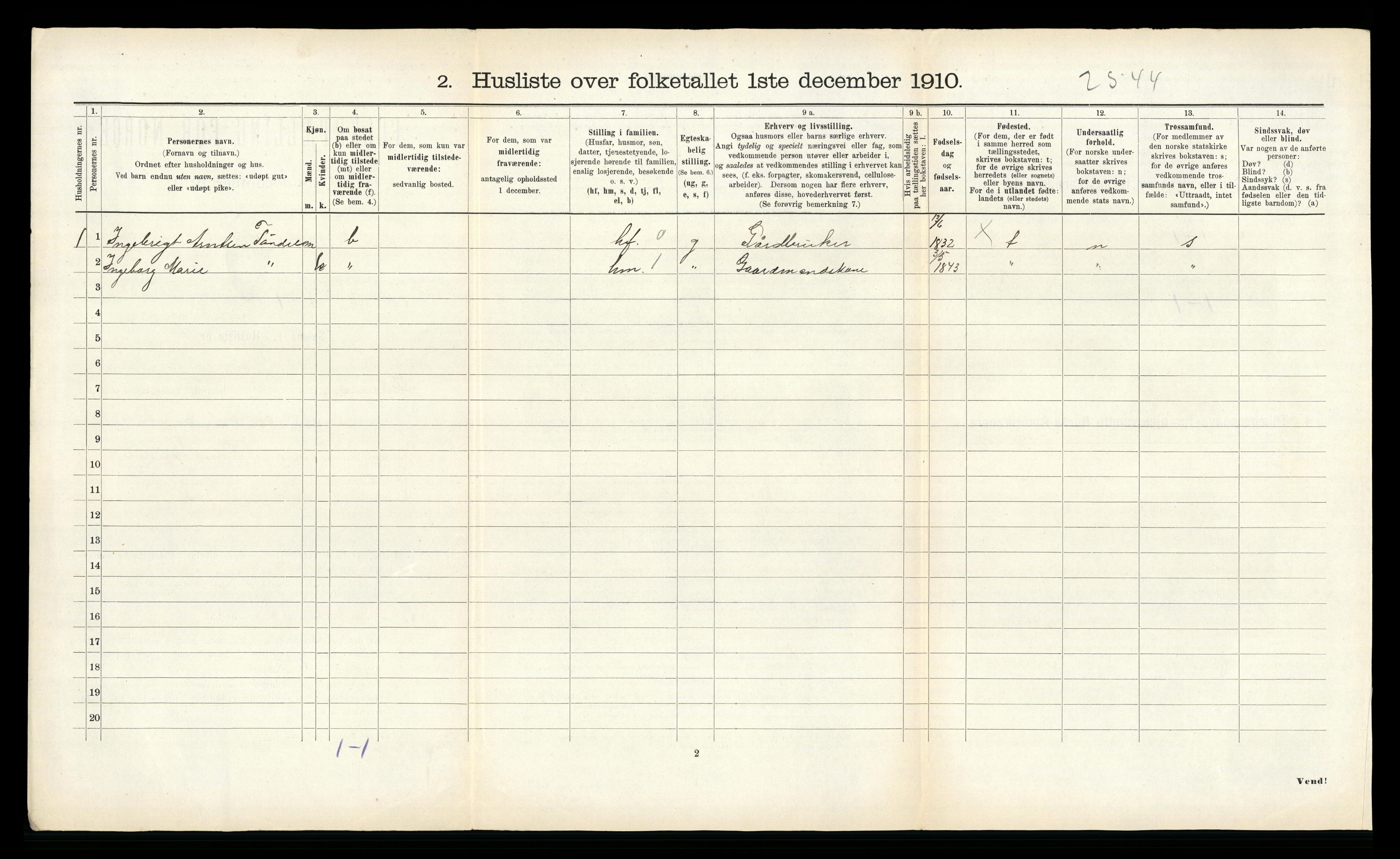 RA, 1910 census for Lensvik, 1910, p. 34