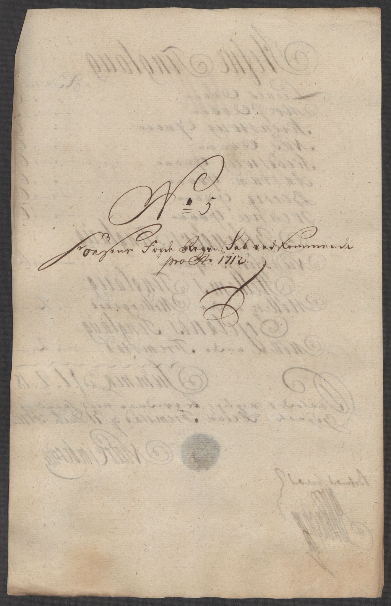 Rentekammeret inntil 1814, Reviderte regnskaper, Fogderegnskap, AV/RA-EA-4092/R57/L3861: Fogderegnskap Fosen, 1712-1713, p. 85