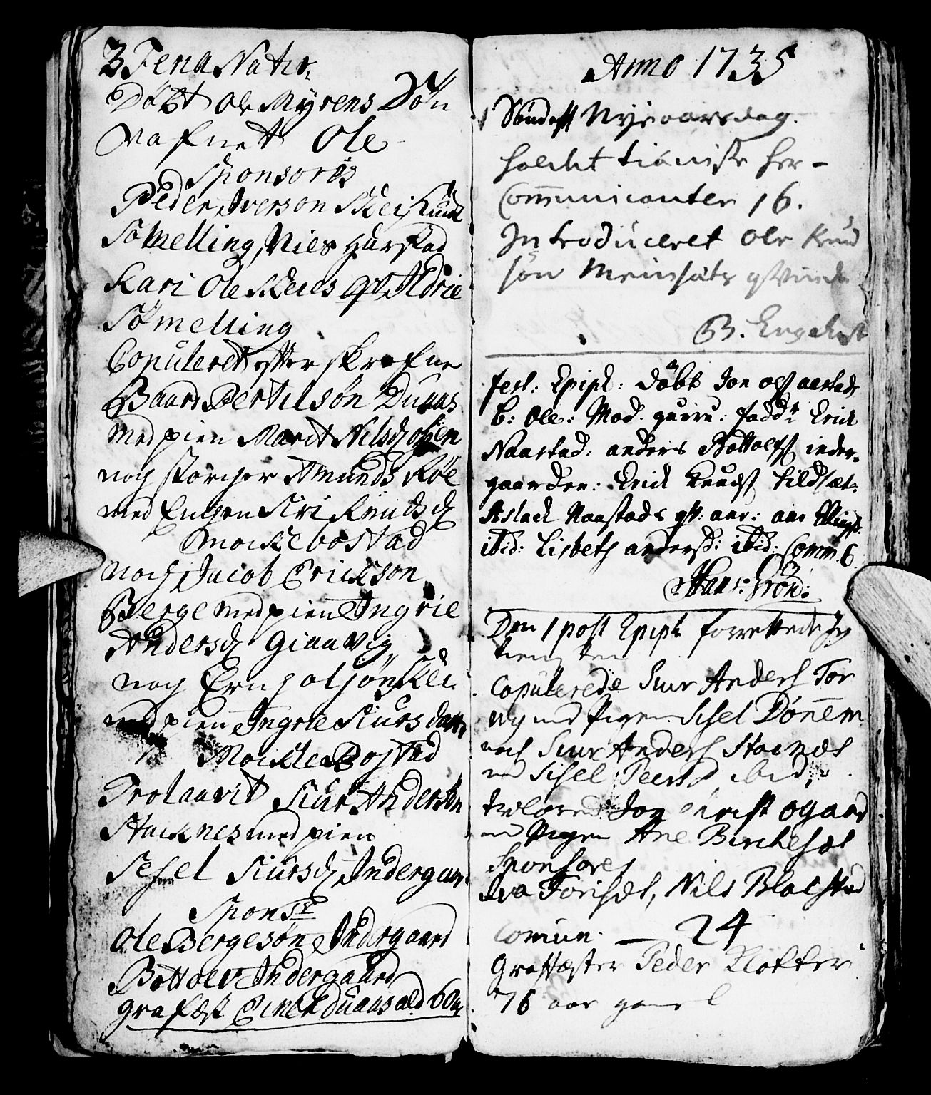 Ministerialprotokoller, klokkerbøker og fødselsregistre - Møre og Romsdal, AV/SAT-A-1454/584/L0964: Parish register (official) no. 584A04, 1732-1754