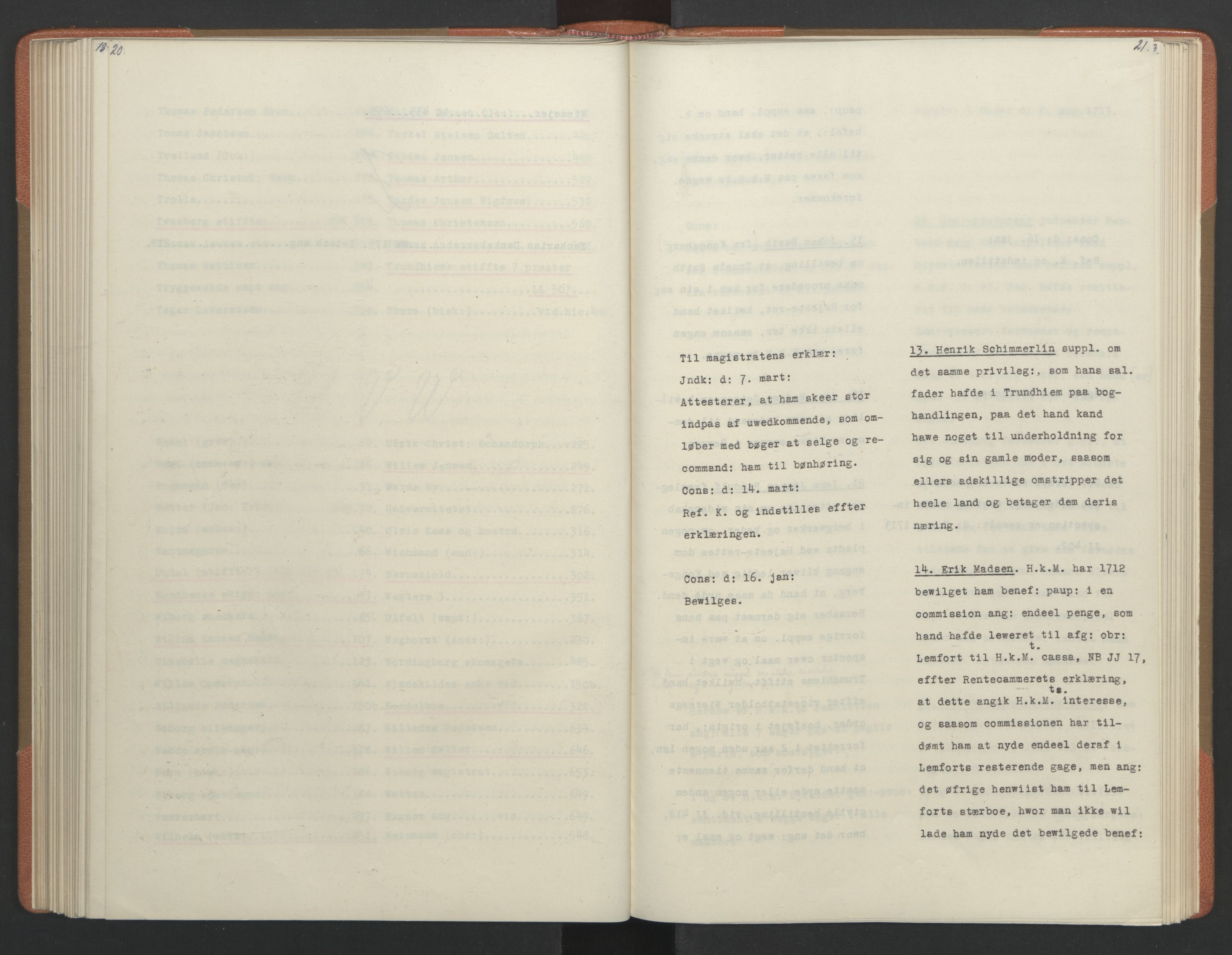 Avskriftsamlingen, RA/EA-4022/F/Fa/L0080: Supplikker, 1714-1715, p. 165