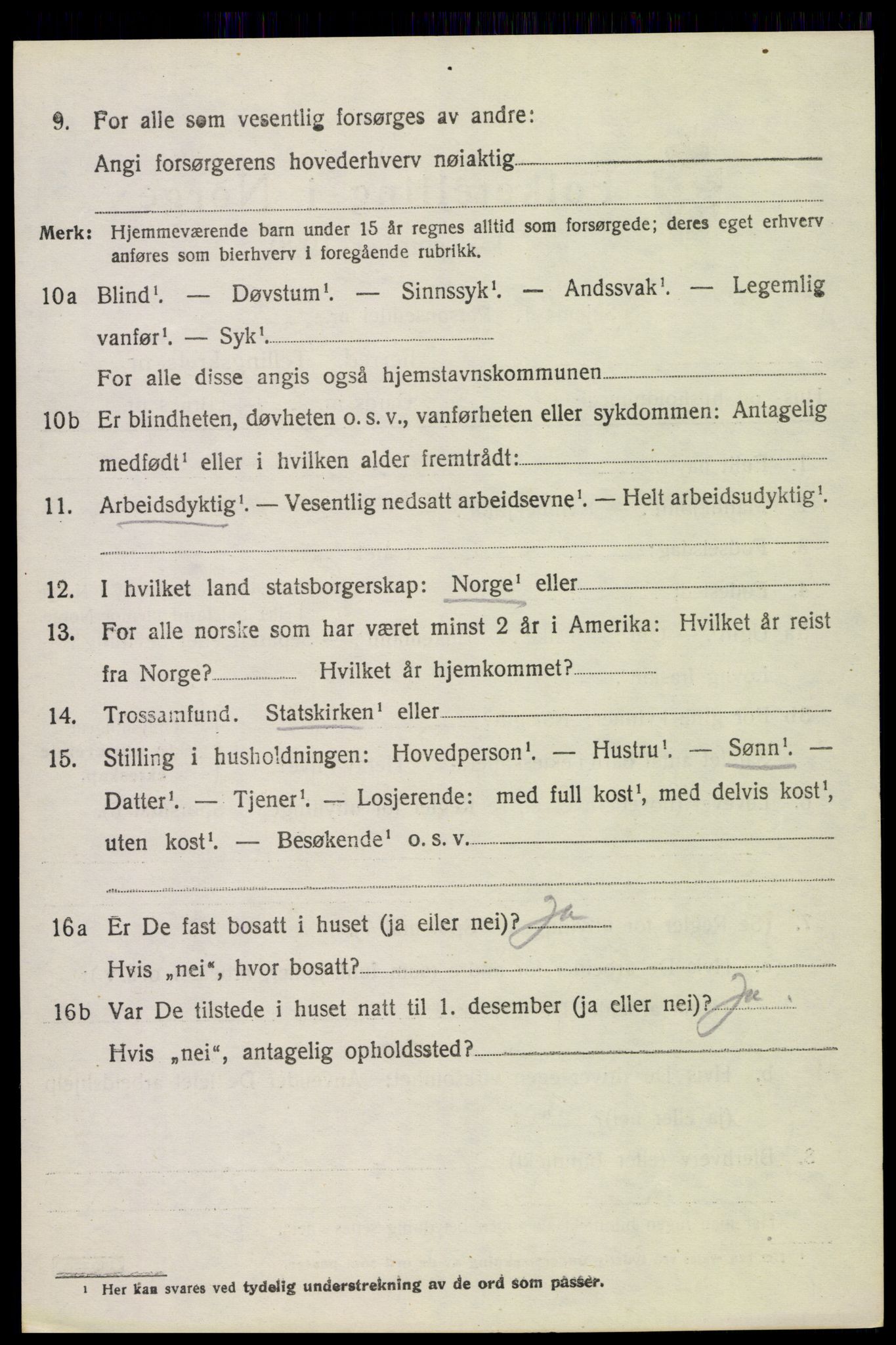 SAH, 1920 census for Stange, 1920, p. 16078