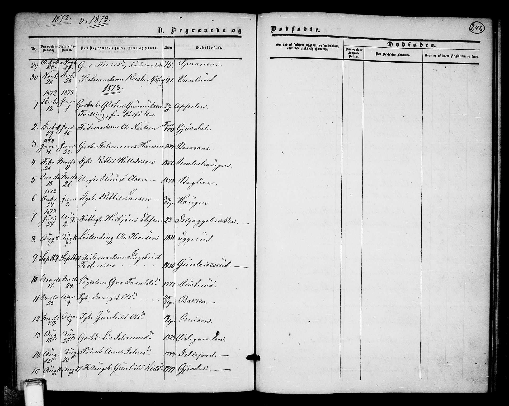 Tinn kirkebøker, SAKO/A-308/G/Ga/L0002: Parish register (copy) no. I 2, 1851-1883, p. 246